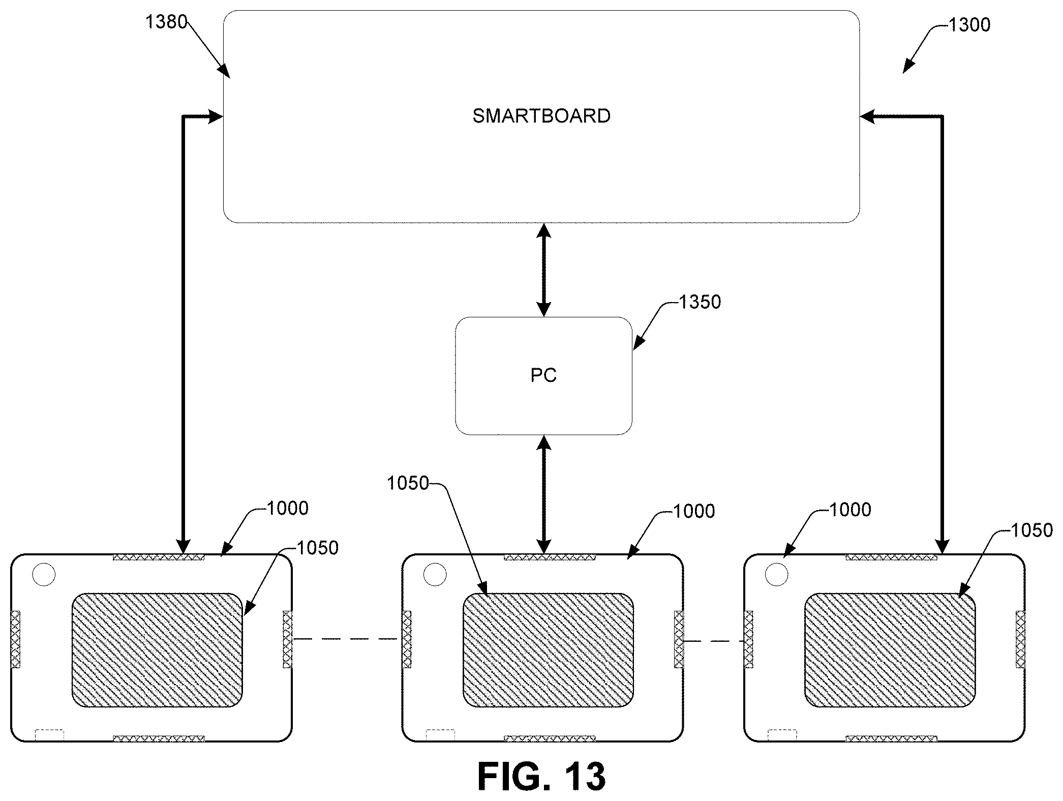 Patent US11779111 Figure 13 – Student smart desk and impromptu shielding system
