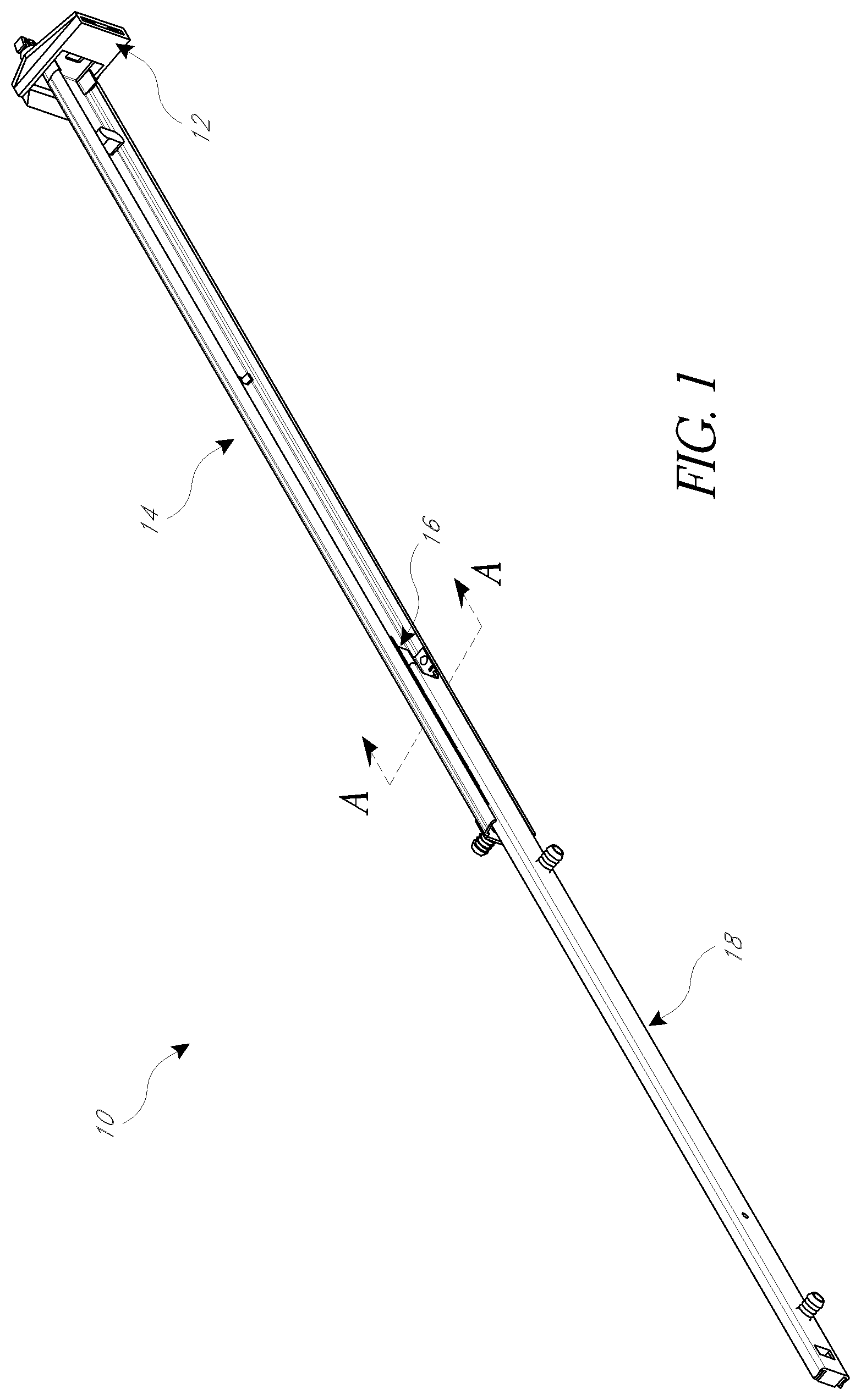Patent US11779112 Figure 1 – Drawer glide mechanism