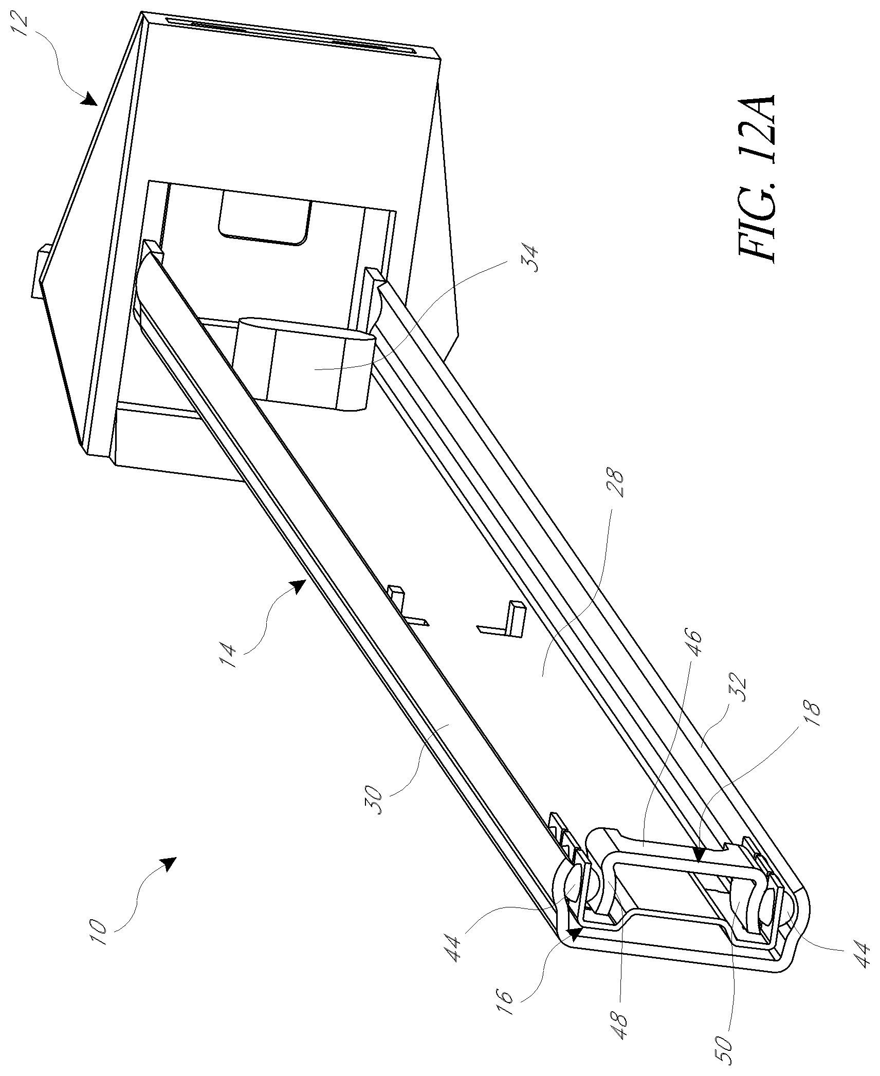 Patent US11779112 Figure 13 – Drawer glide mechanism