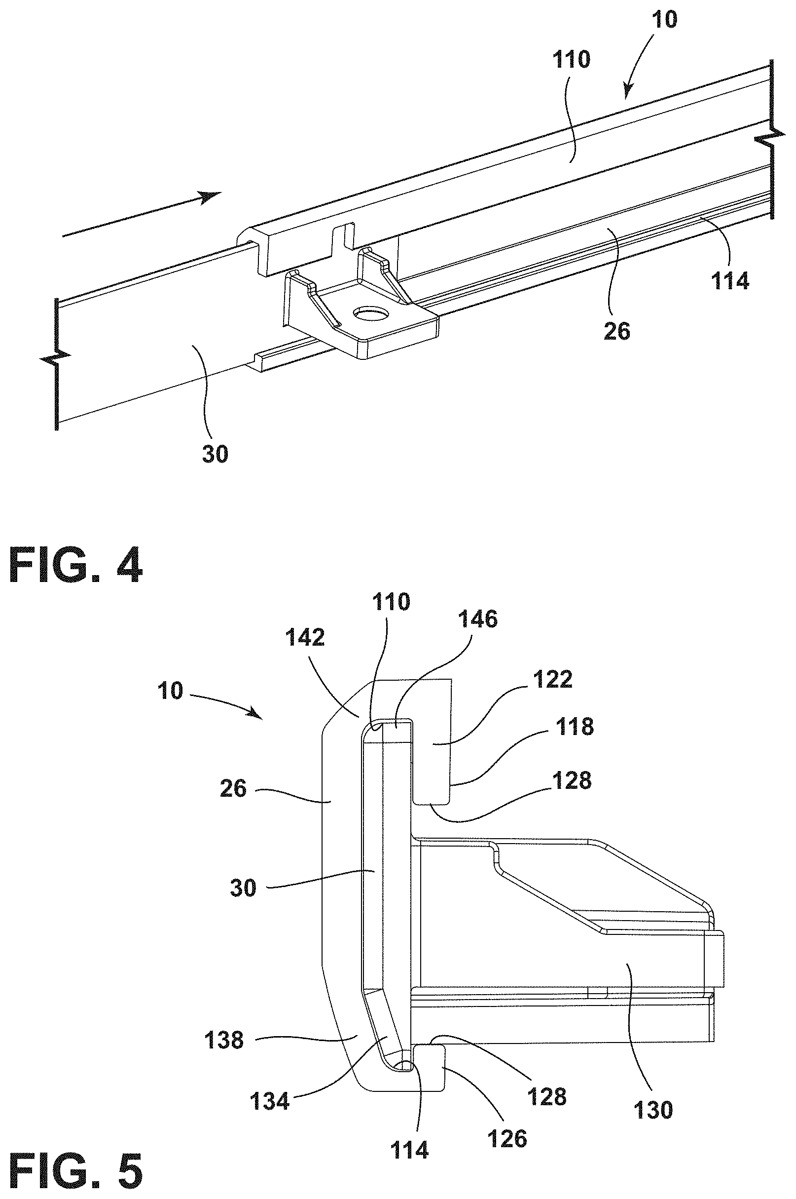 Patent US11779113 Figure 3 – Trim assembly for an appliance shelf