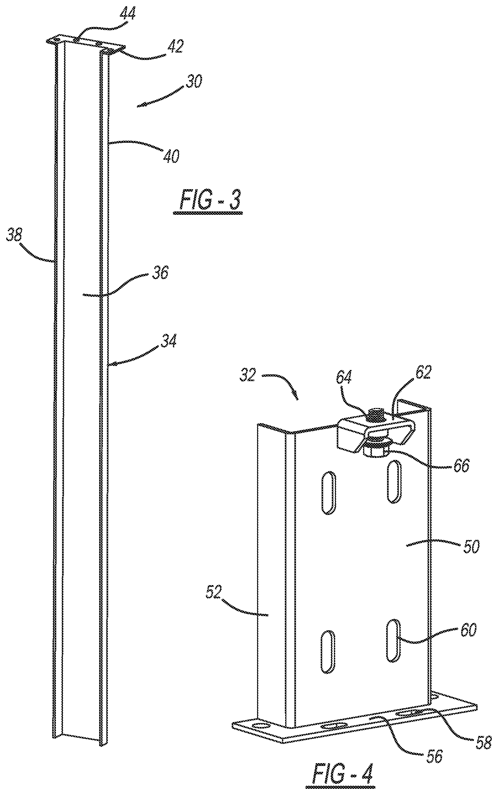 Patent US11779114 Figure 2 – Adjustible center post for multi-door enclosures