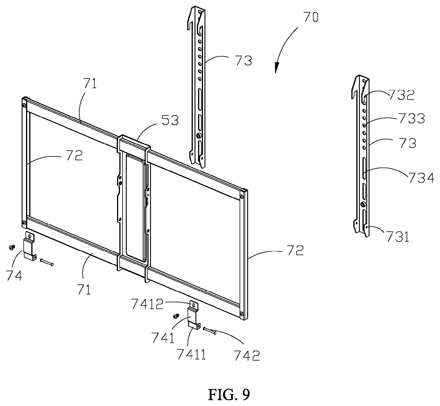 Patent US11779115 Figure 9 – Display mounting apparatus