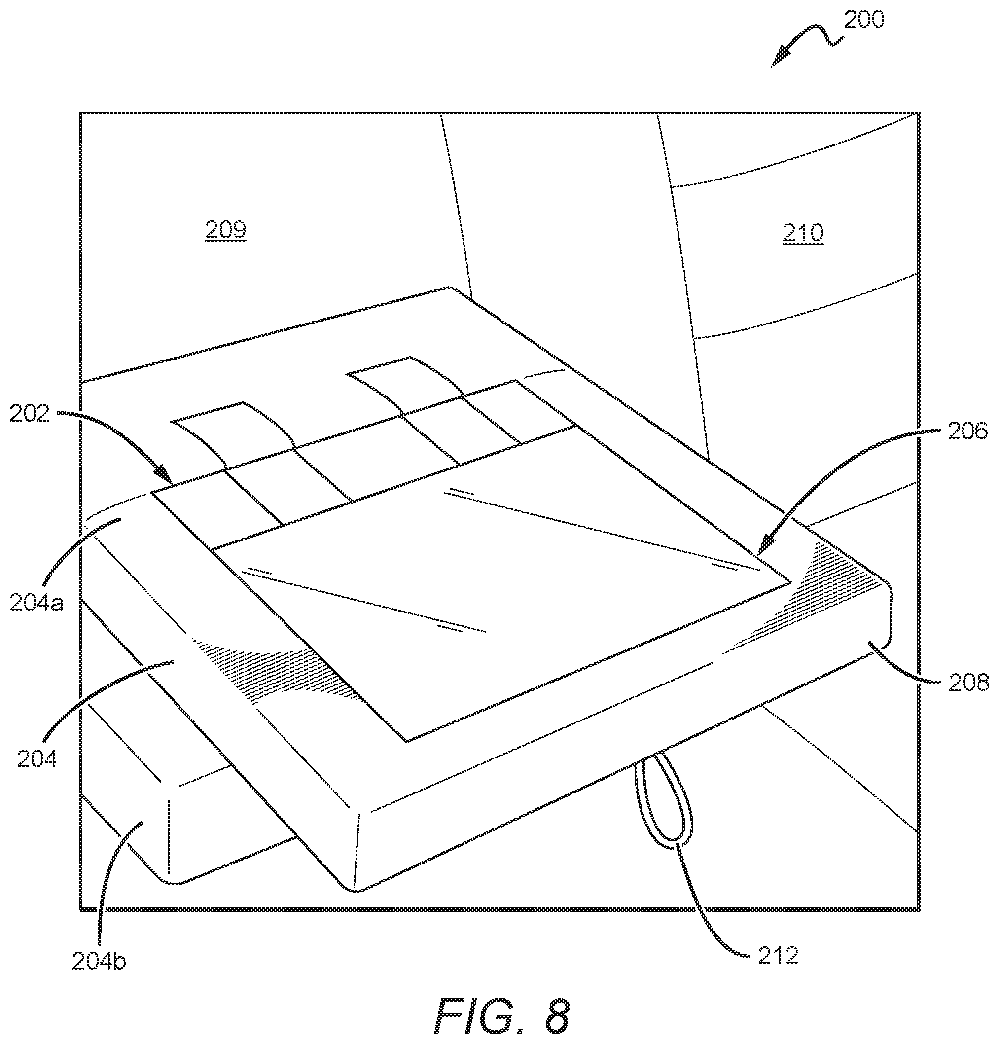 Patent US11779116 Figure 6 – Control panel for furniture and home entertainment system