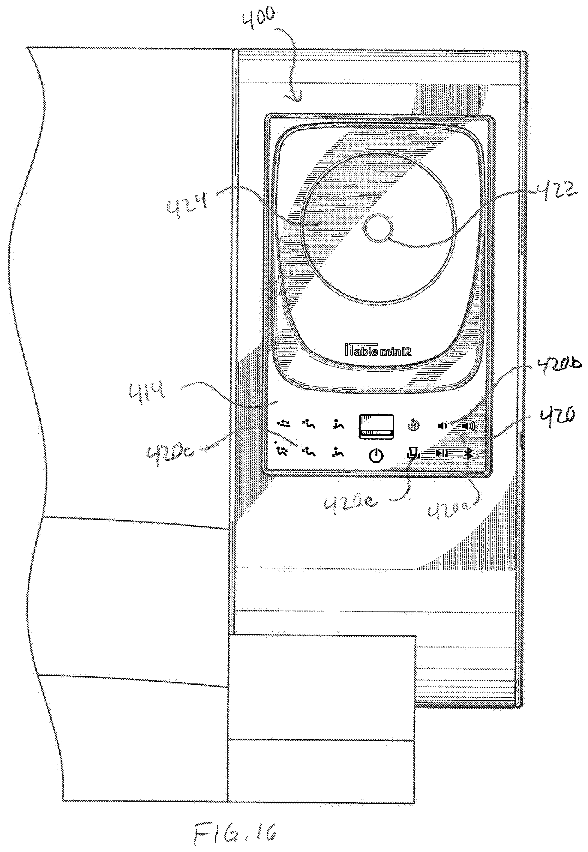 Patent US11779116 Figure 14 – Control panel for furniture and home entertainment system