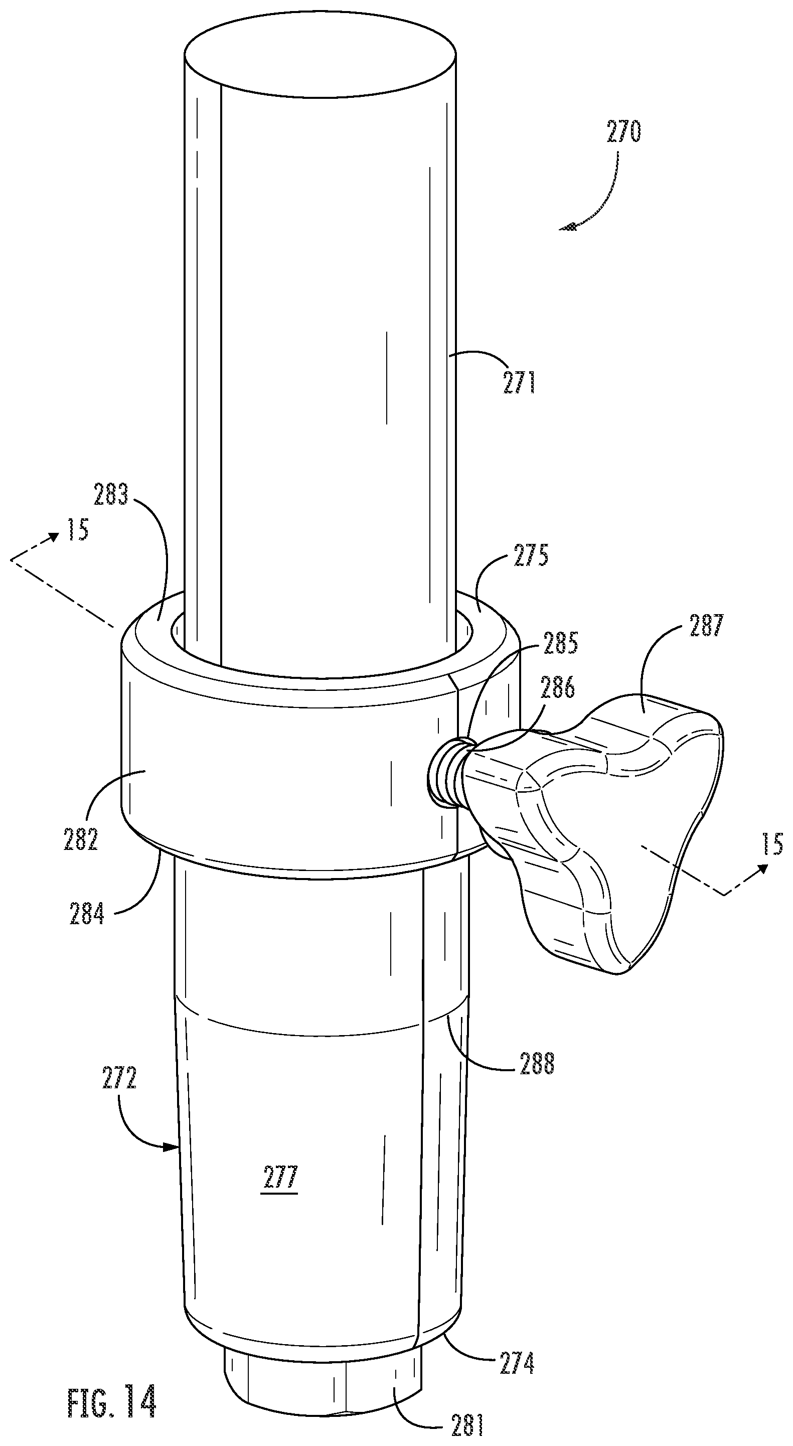 Patent US11779118 Figure 20 – Seat plate gas cylinder quick-release device