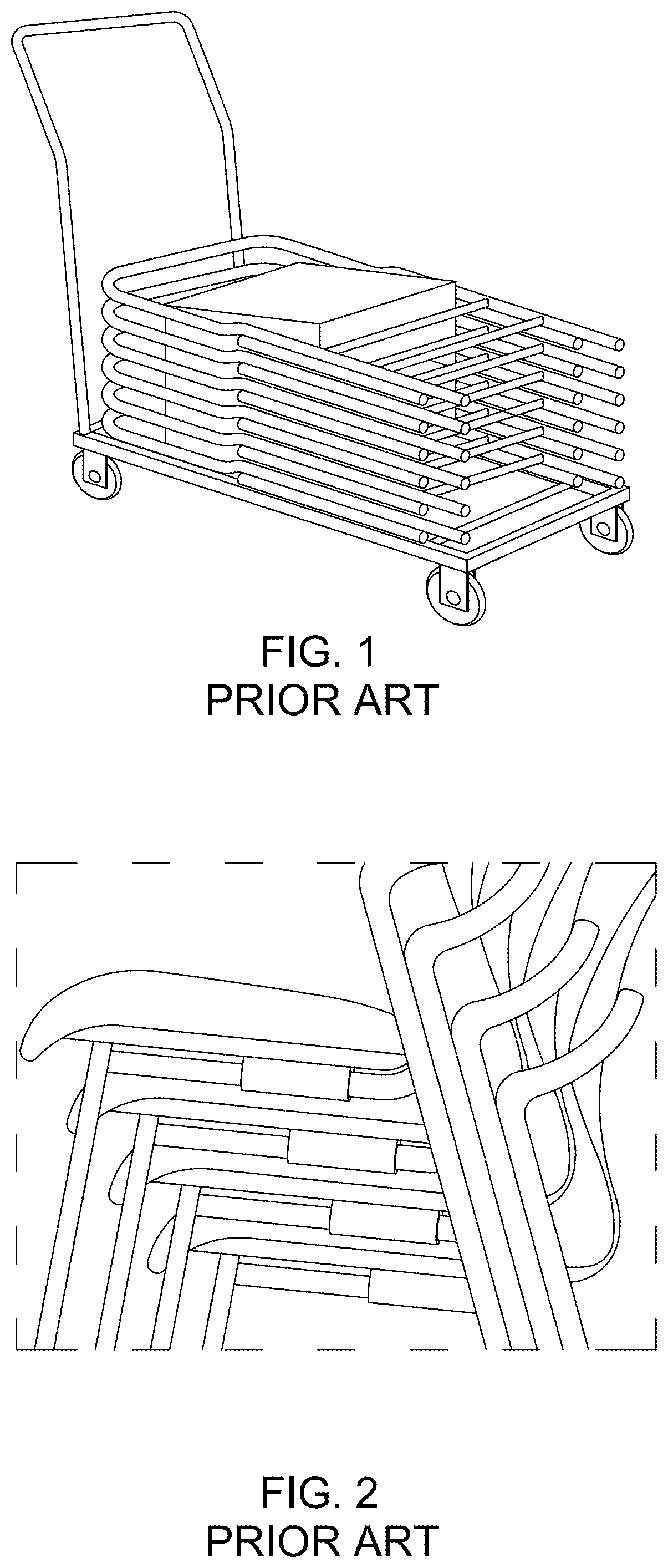 Patent US11779119 Figure 1 – Folding chair with user interchangeable frame and coat rack adapted for hanging on a wall