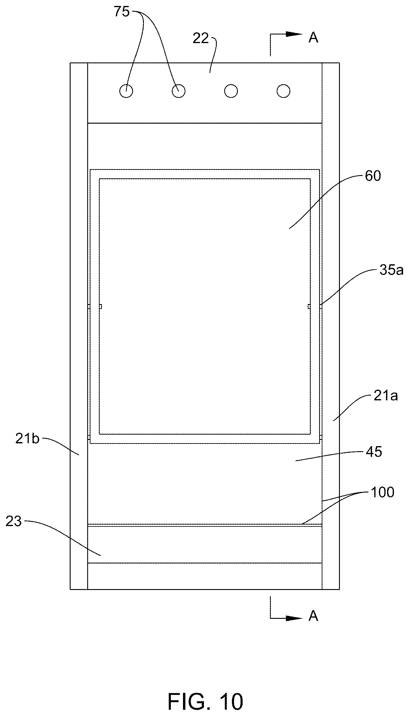 Patent US11779119 Figure 8 – Folding chair with user interchangeable frame and coat rack adapted for hanging on a wall