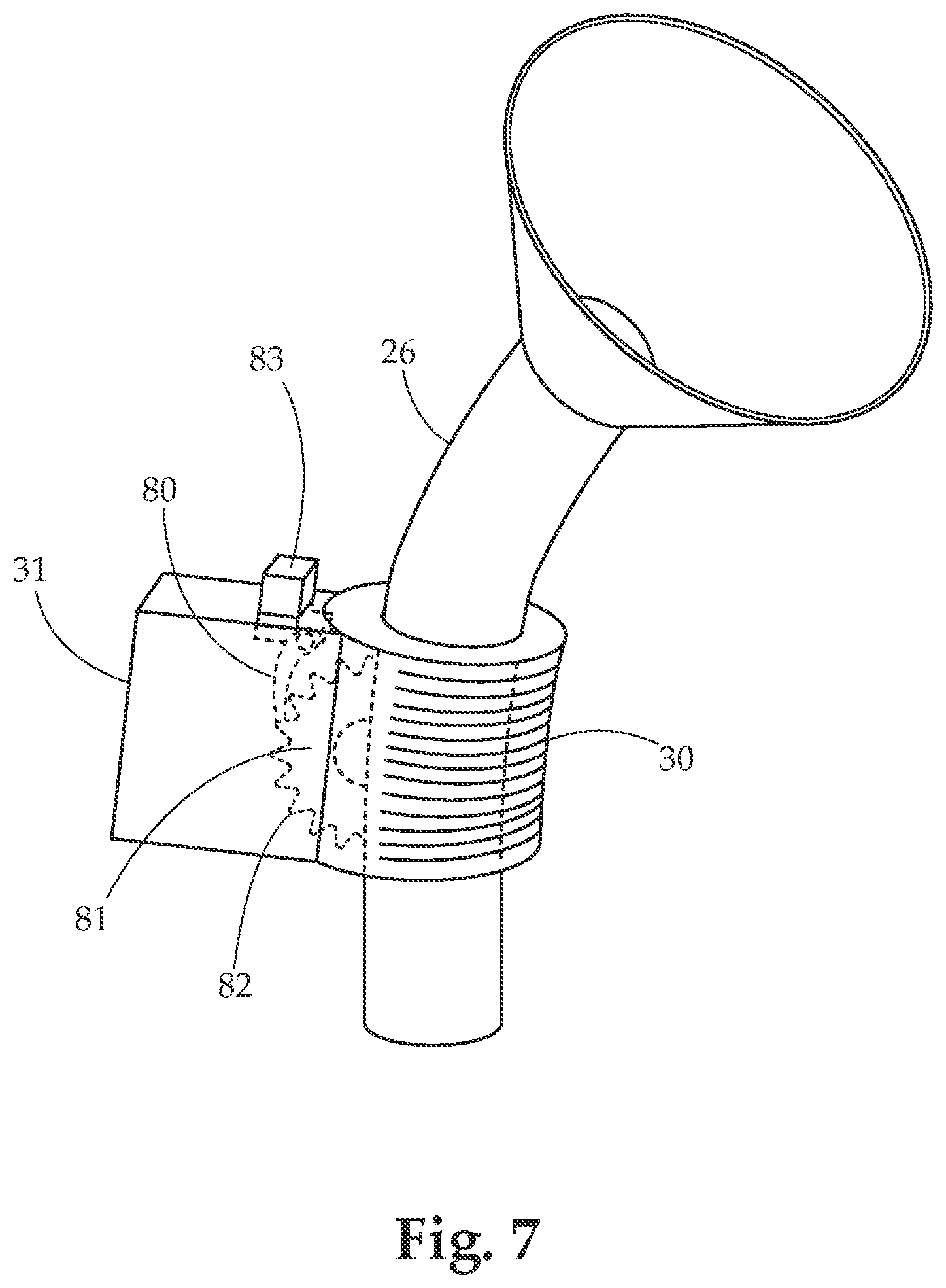 Patent US11779122 Figure 5 – Adjustable breast pump flange