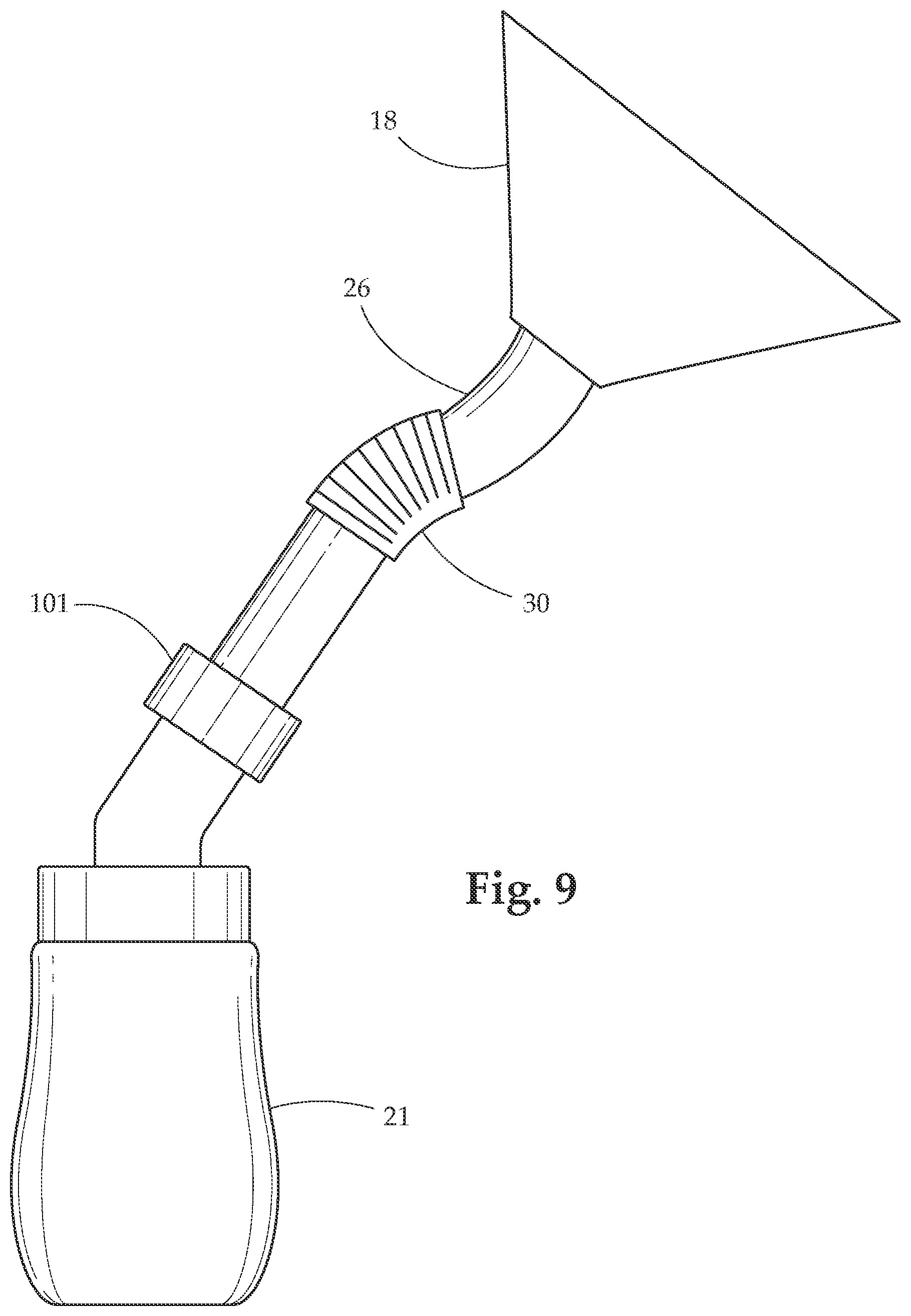 Patent US11779122 Figure 8 – Adjustable breast pump flange