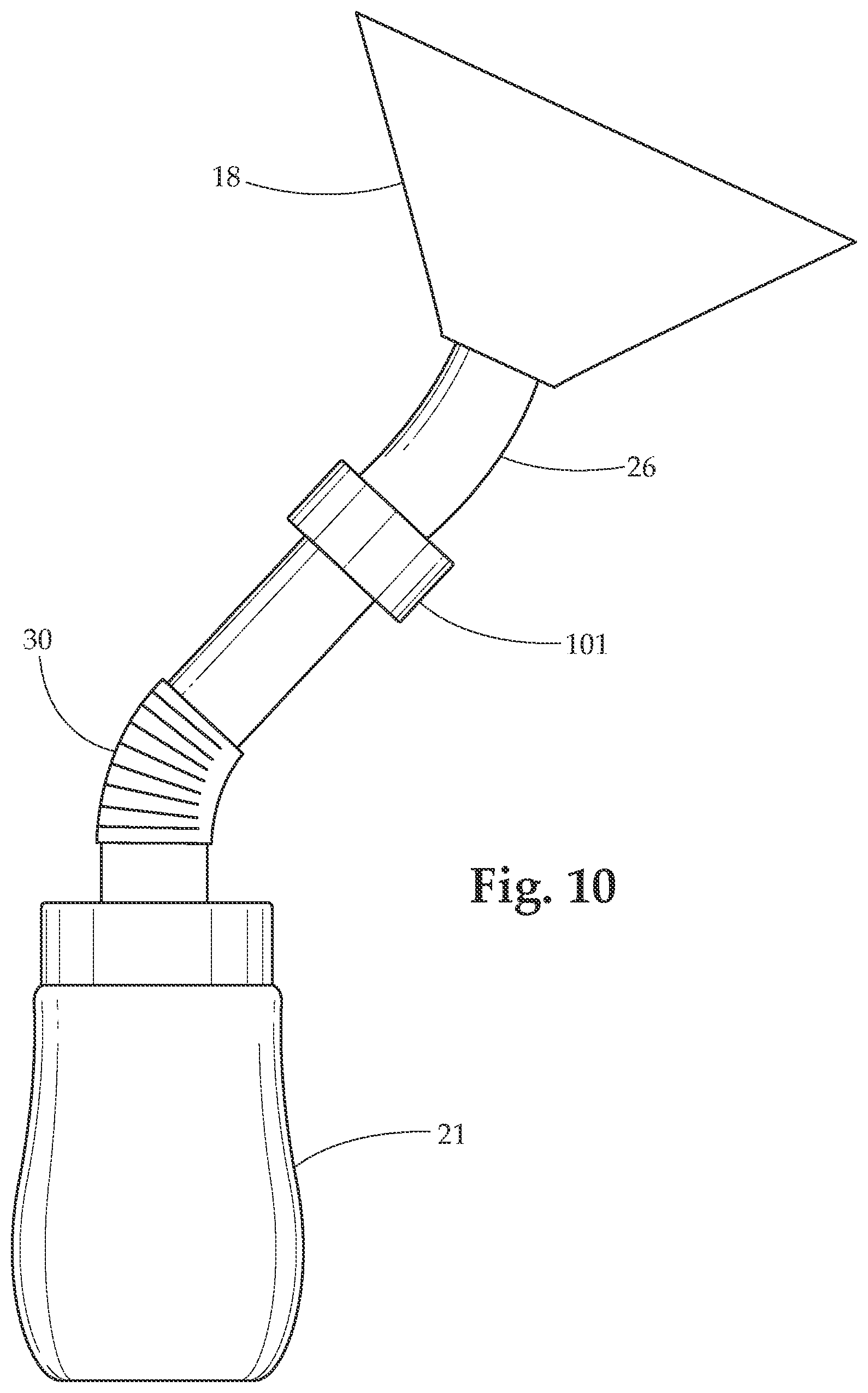 Patent US11779122 Figure 9 – Adjustable breast pump flange