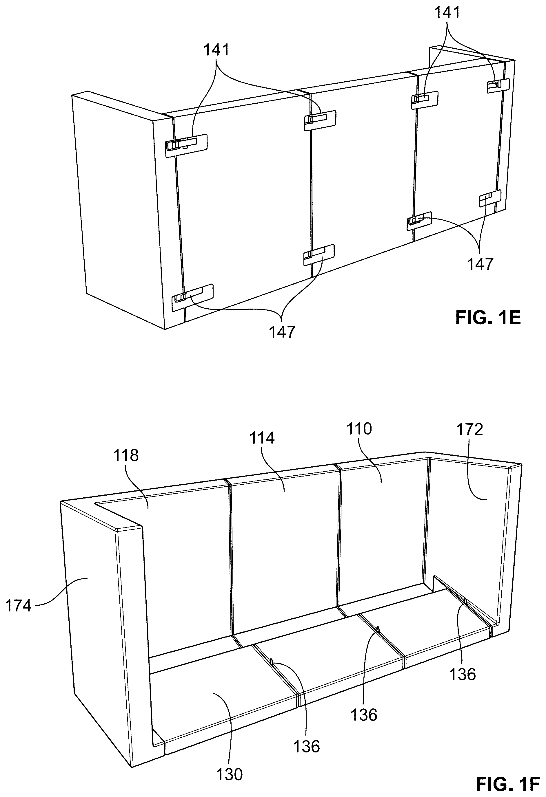 Patent US11779123 Figure 3 – Modular sofa construction and methods for assembly