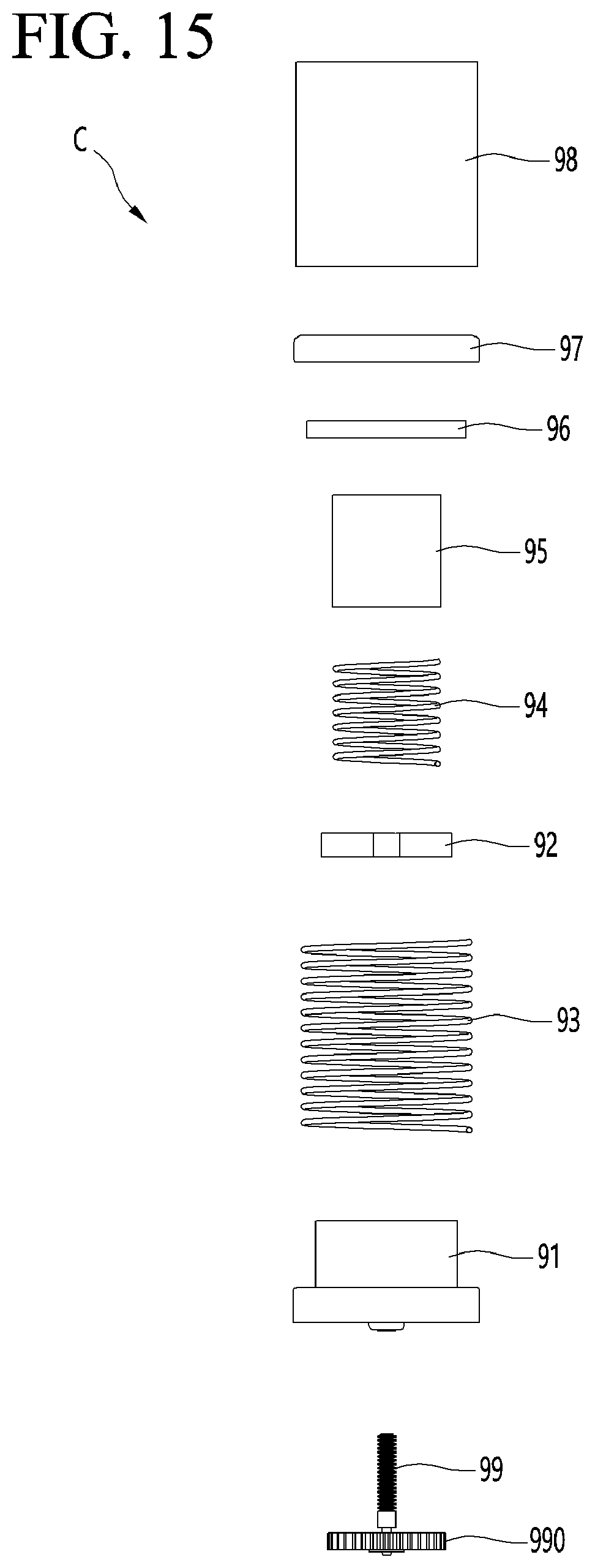 Patent US11779126 Figure 8 – Bed
