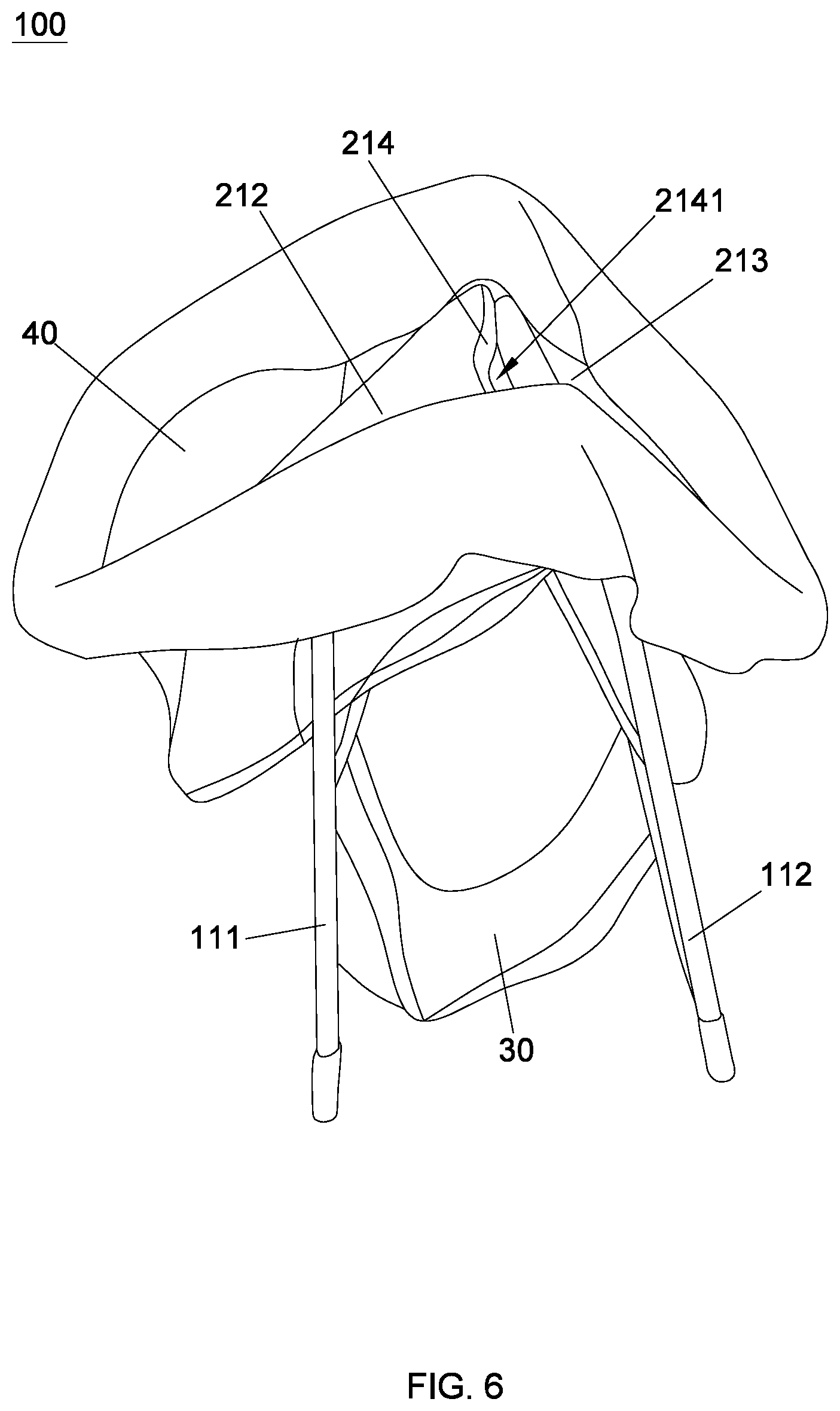 Patent US11779130 Figure 6 – Child bassinet