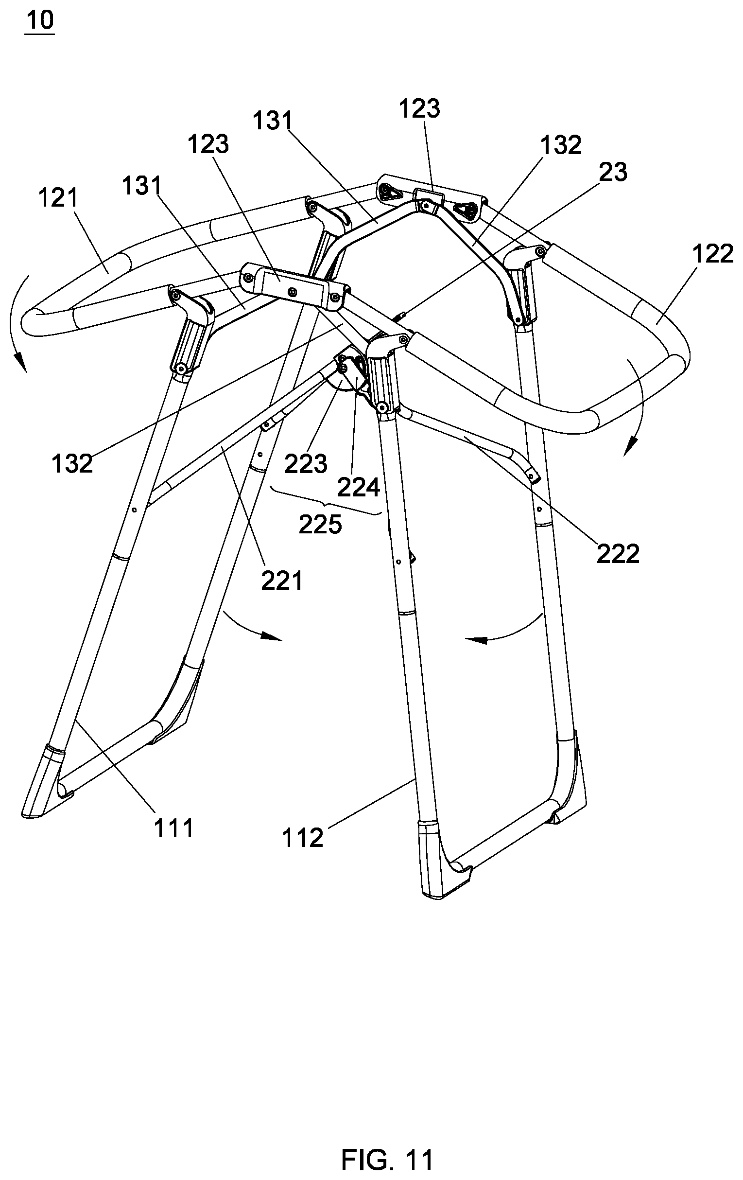 Patent US11779130 Figure 11 – Child bassinet