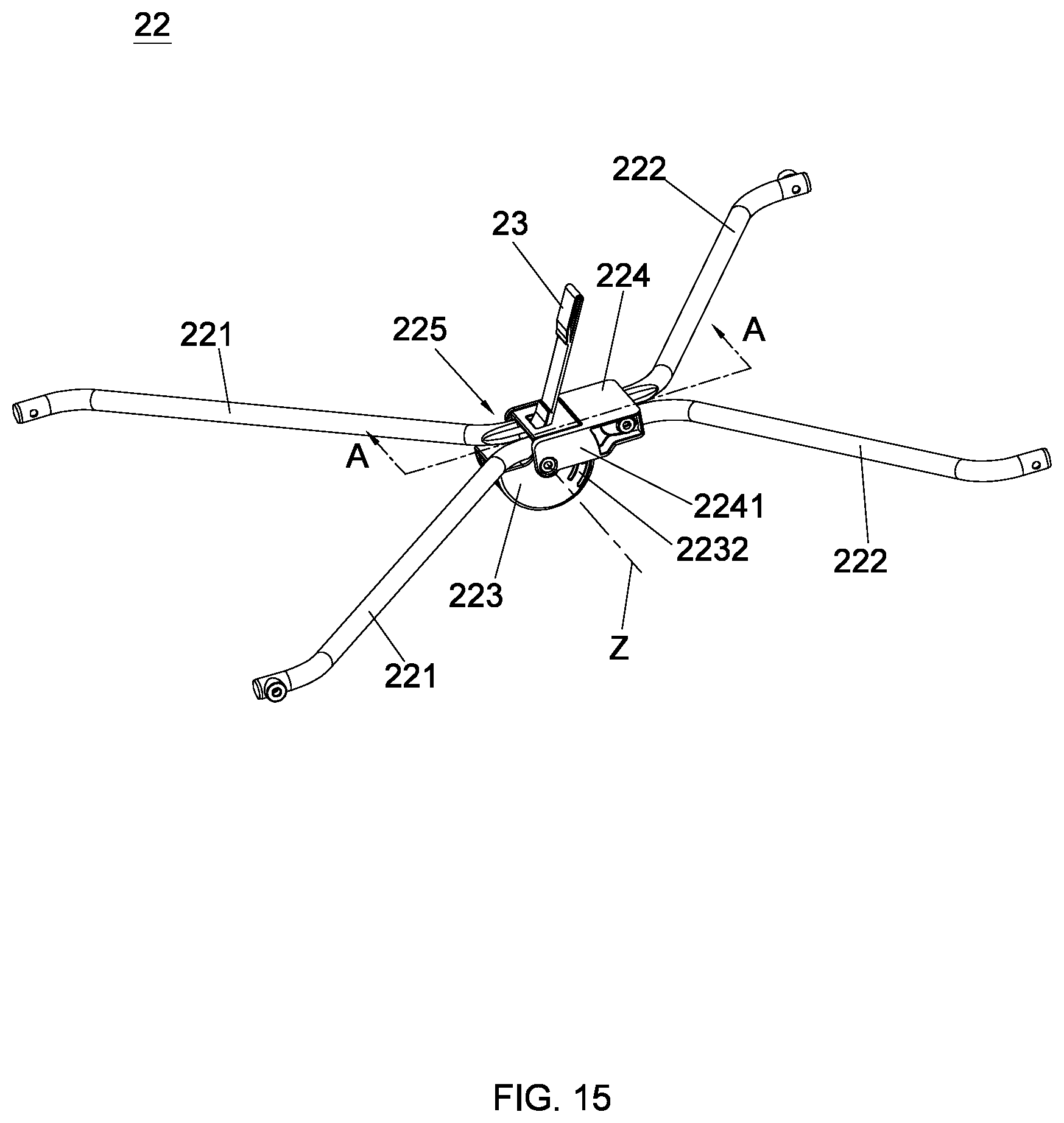 Patent US11779130 Figure 15 – Child bassinet