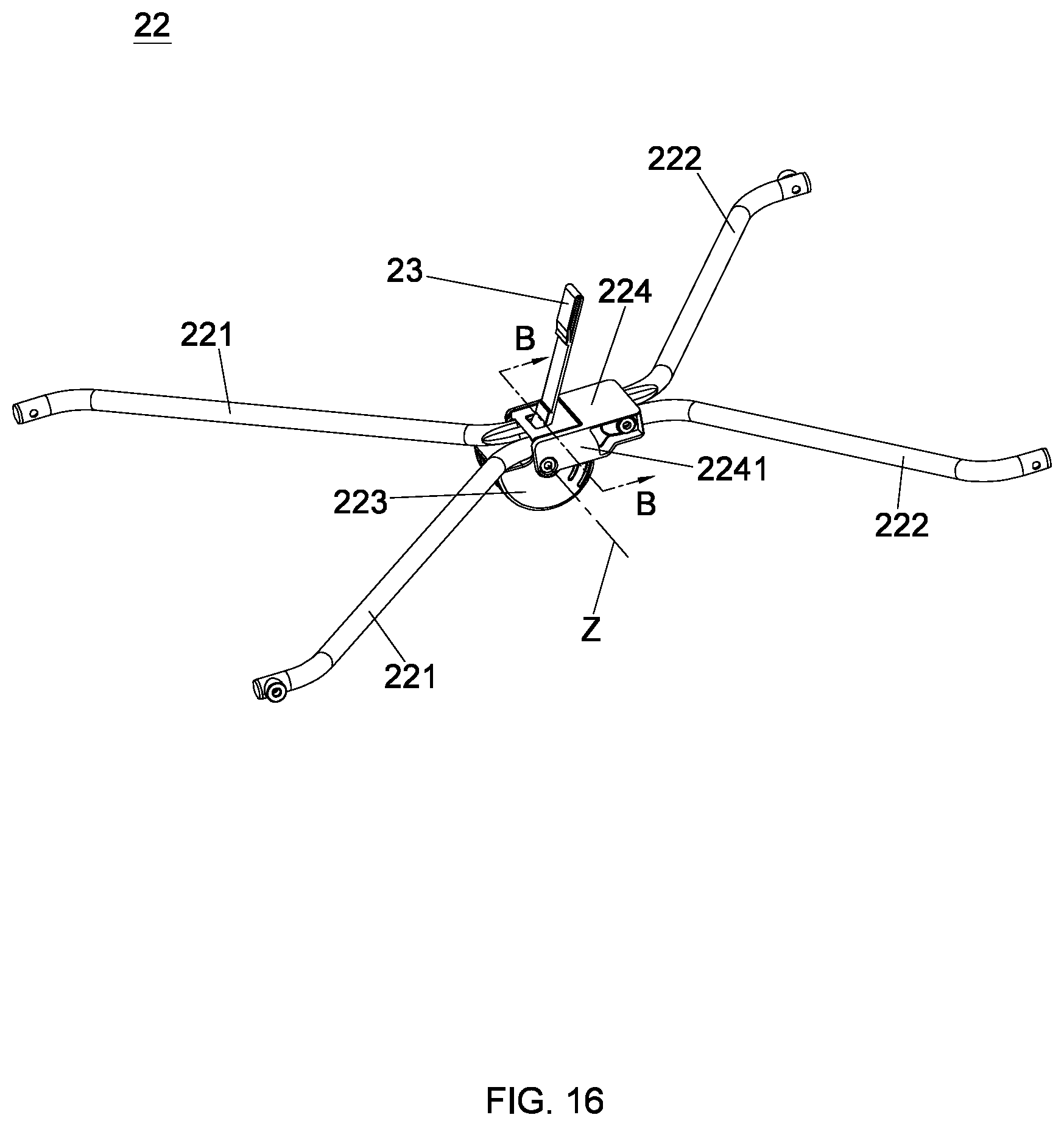 Patent US11779130 Figure 16 – Child bassinet