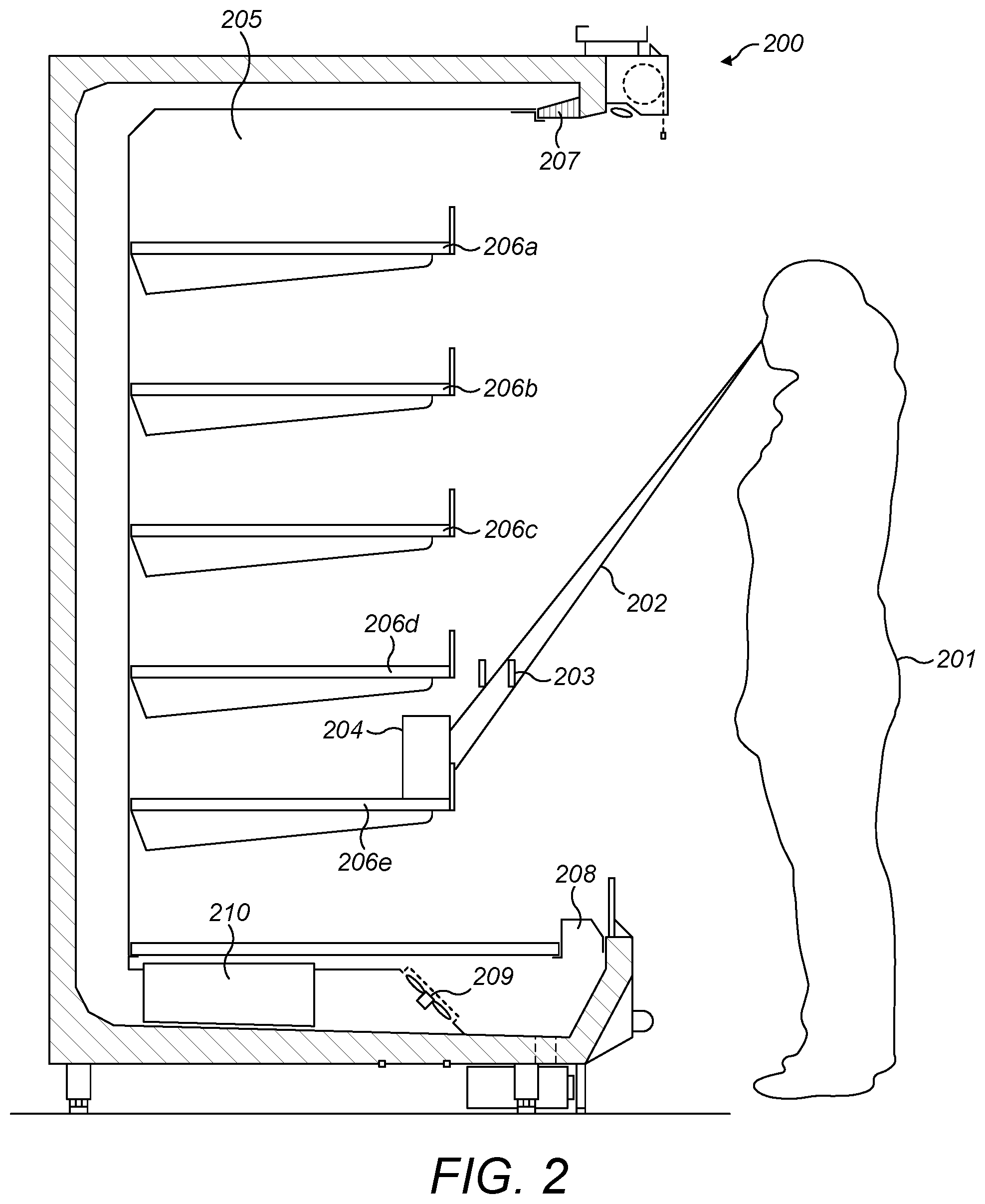 Patent US11779136 Figure 2 – Process for optimising the position of refrigerator air guides in order to achieve increased energy efficiency of the refrigerator