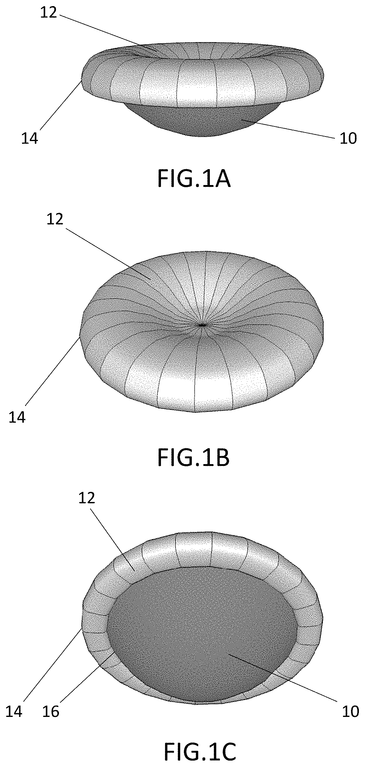 Patent US11779139 Figure 1 – Disc pillow for supported range of motion and attenuation