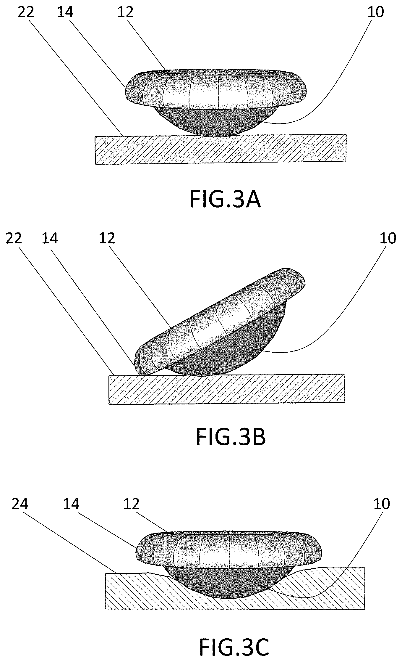 Patent US11779139 Figure 3 – Disc pillow for supported range of motion and attenuation