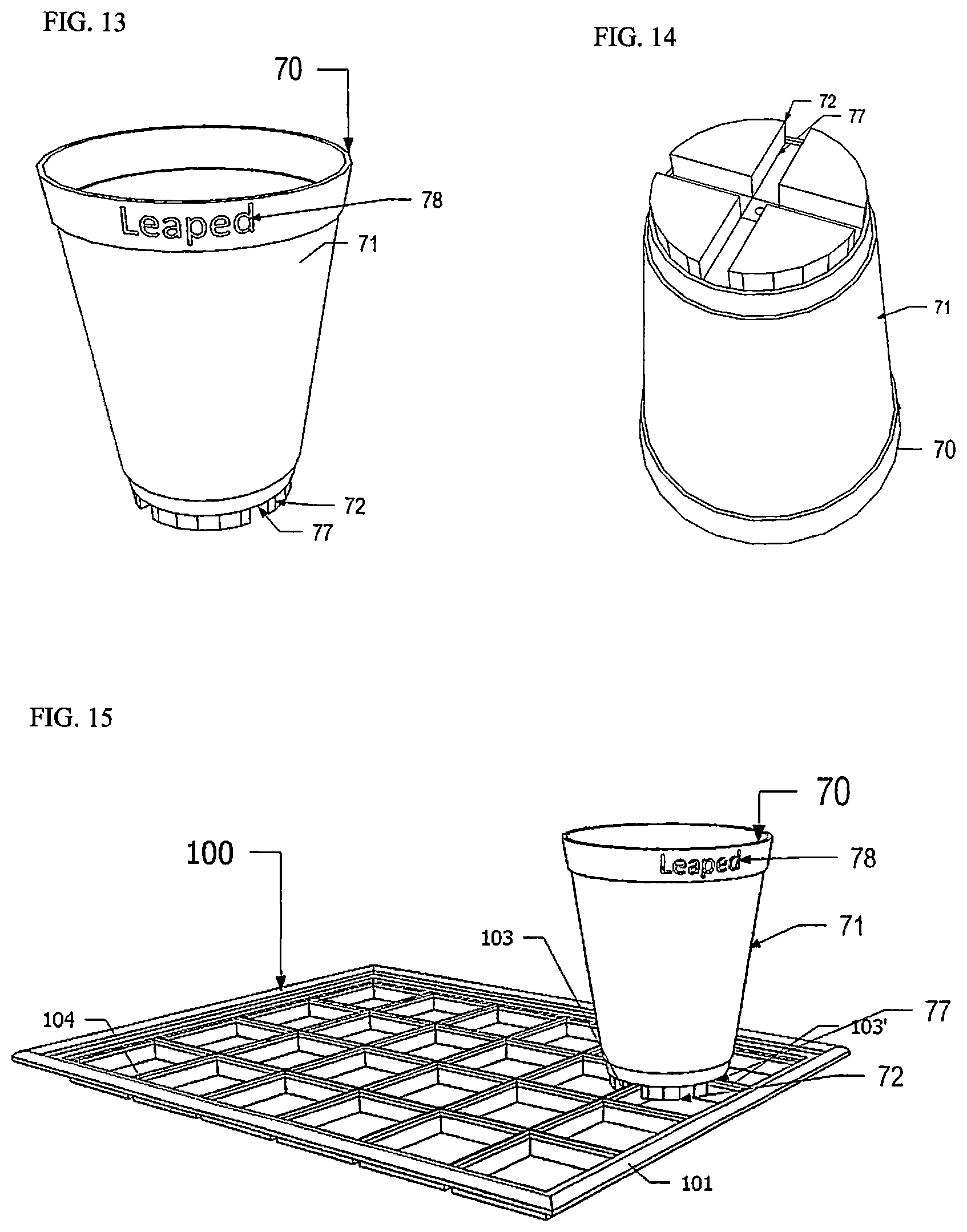Patent US11779142 Figure 5 – Configurable food trays and modular containers