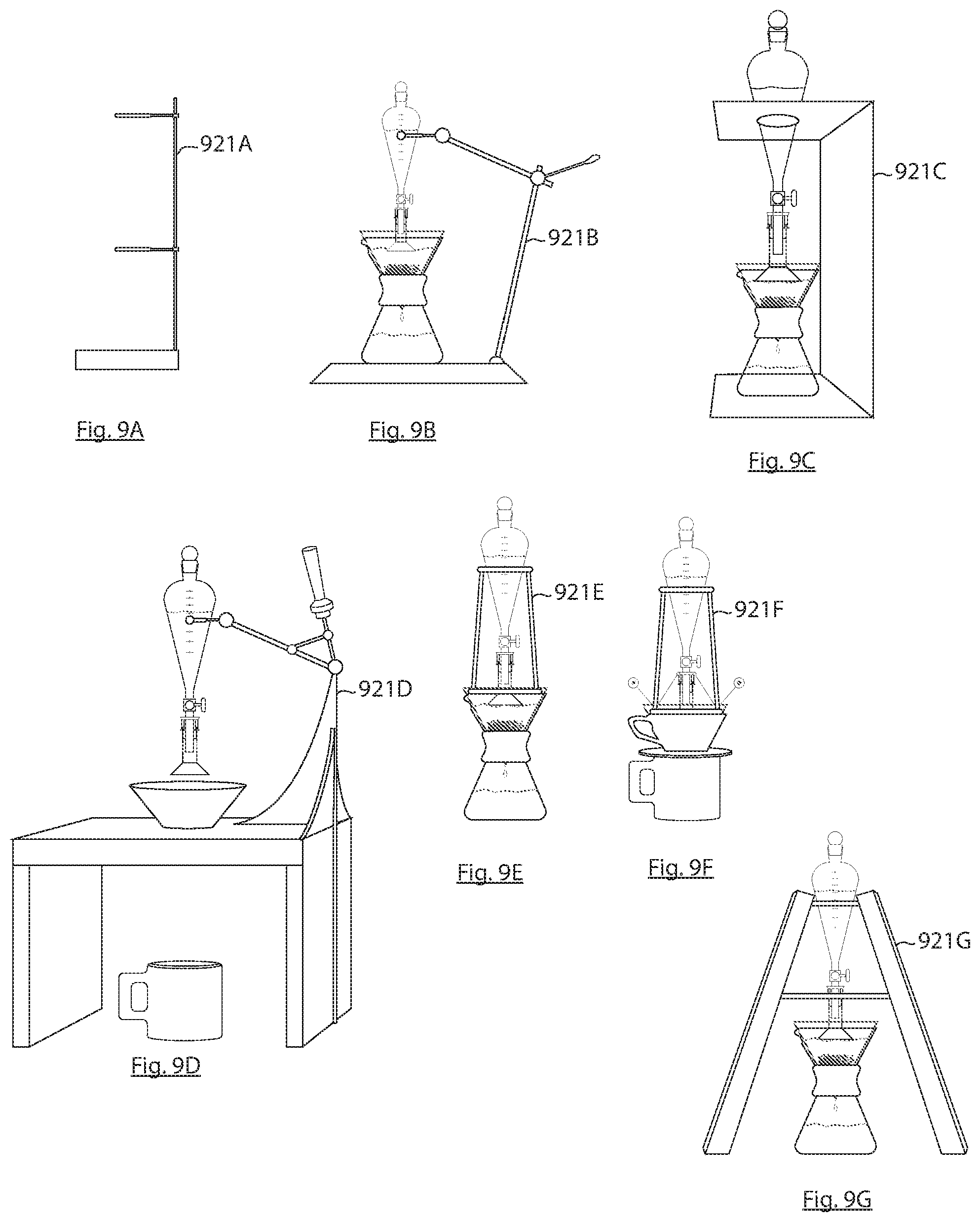 Patent US11779147 Figure 8 – Passive metering for pour-over coffee brewing