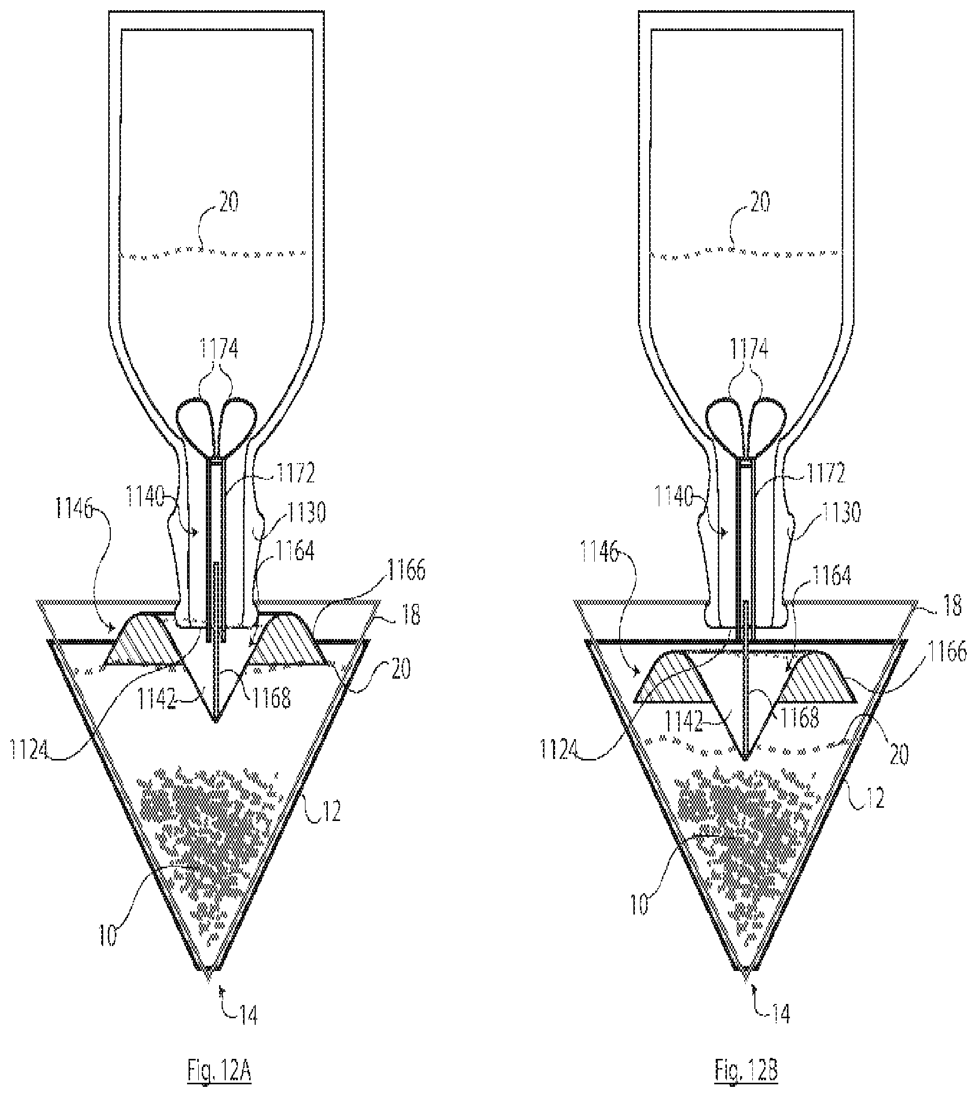 Patent US11779147 Figure 12 – Passive metering for pour-over coffee brewing