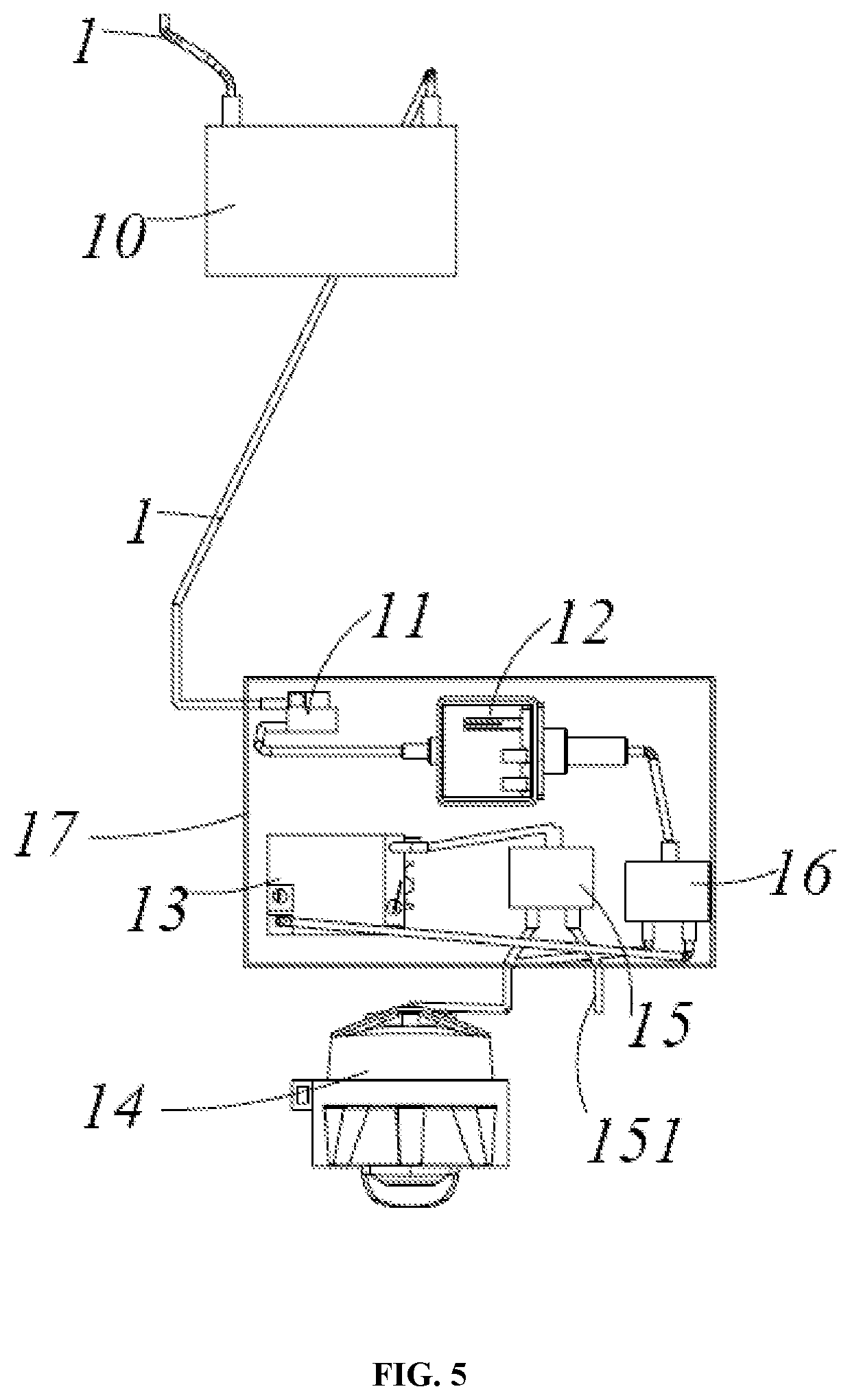 Patent US11779149 Figure 5 – Refrigerator
