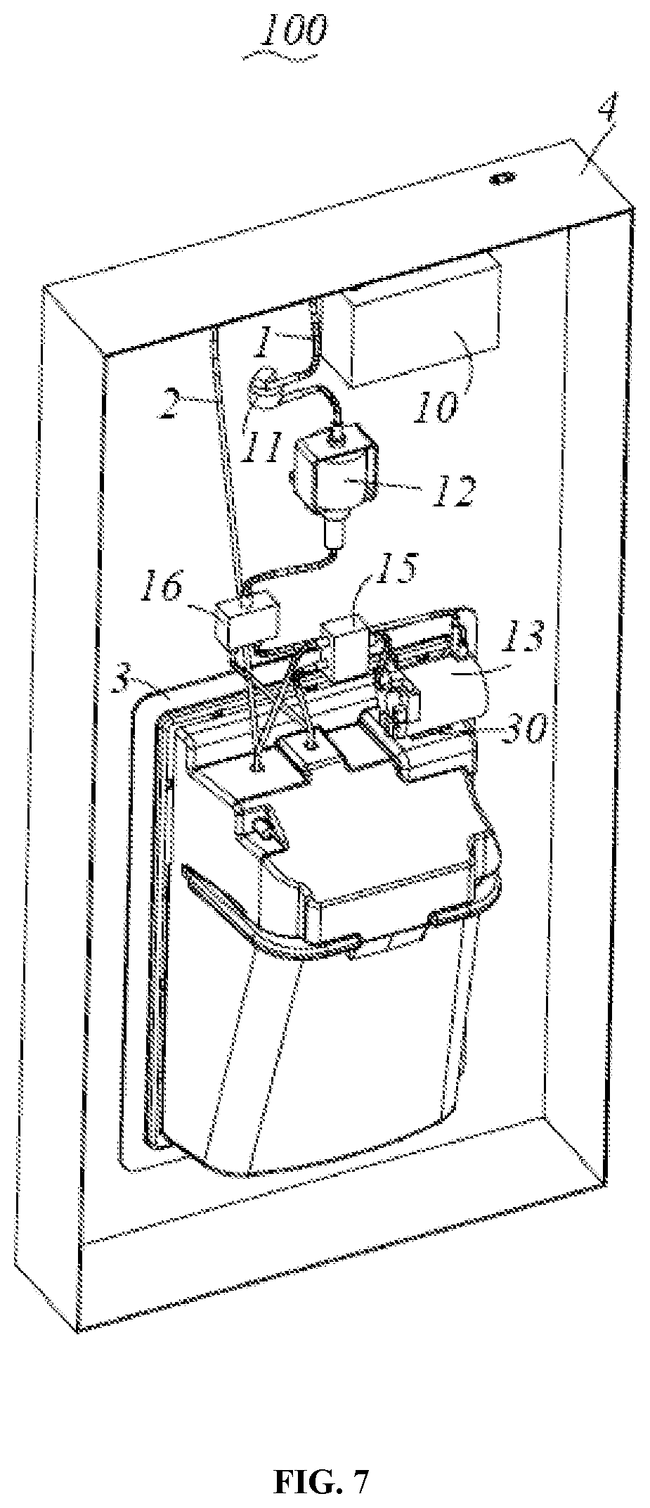 Patent US11779149 Figure 7 – Refrigerator