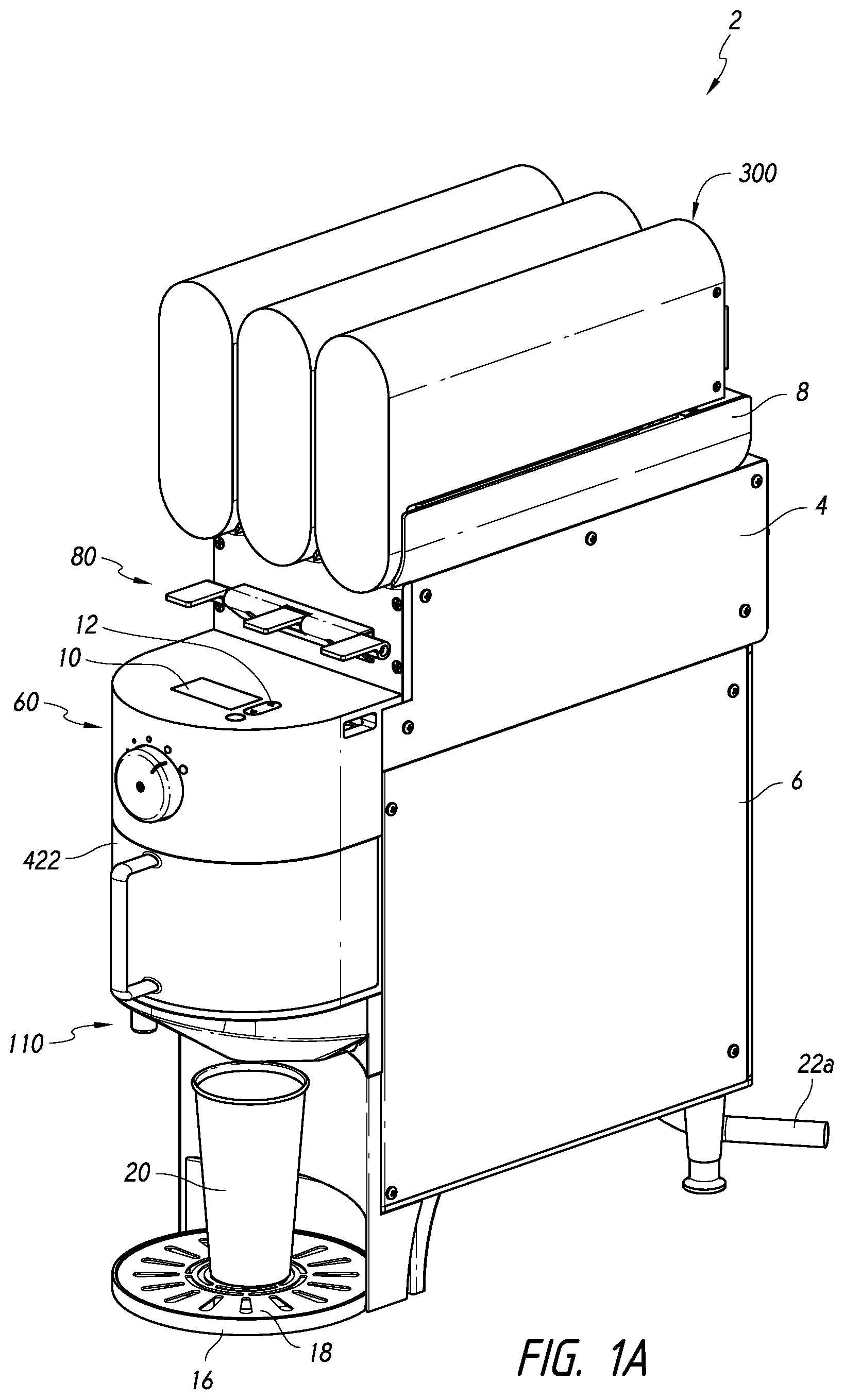 Patent US11779150 Figure 1 – Apparatuses, systems, and methods for brewing a beverage
