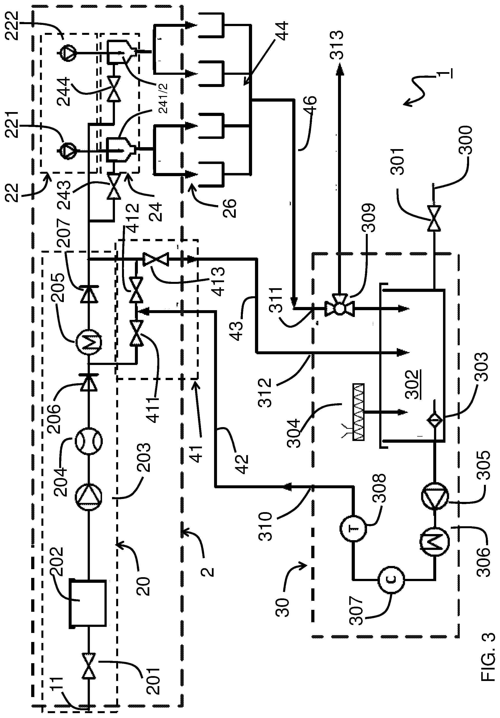 Patent US11779152 Figure 3 – Beverage dispensing device with cleaning module and method of cleaning said device