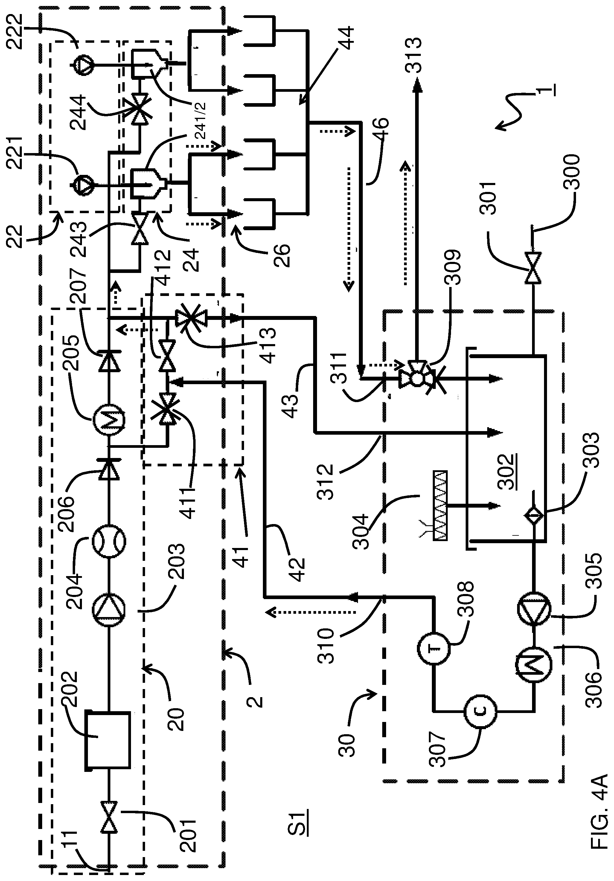 Patent US11779152 Figure 4 – Beverage dispensing device with cleaning module and method of cleaning said device