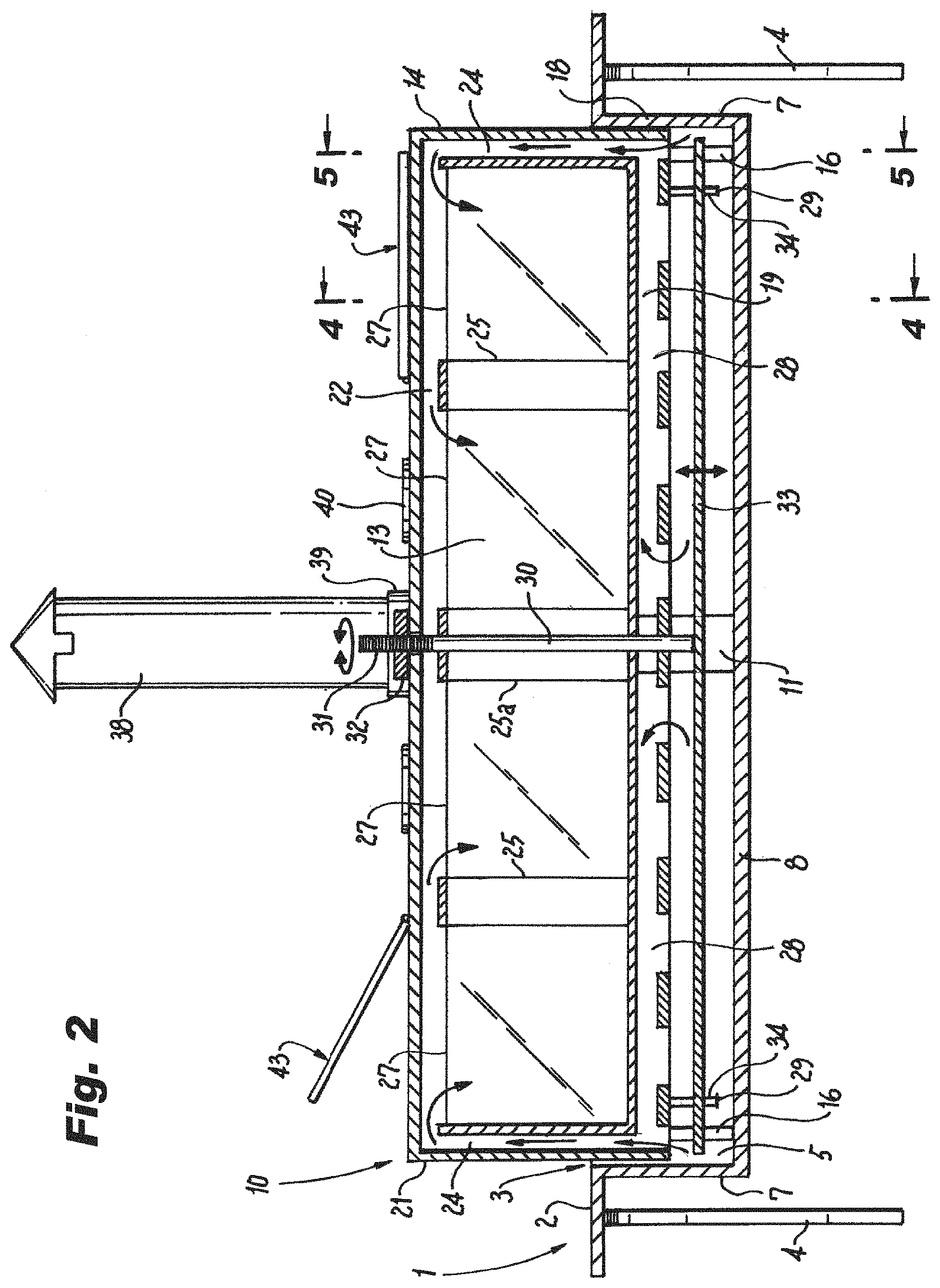 Patent US11779153 Figure 2 – Heating table with adjustable-height grill