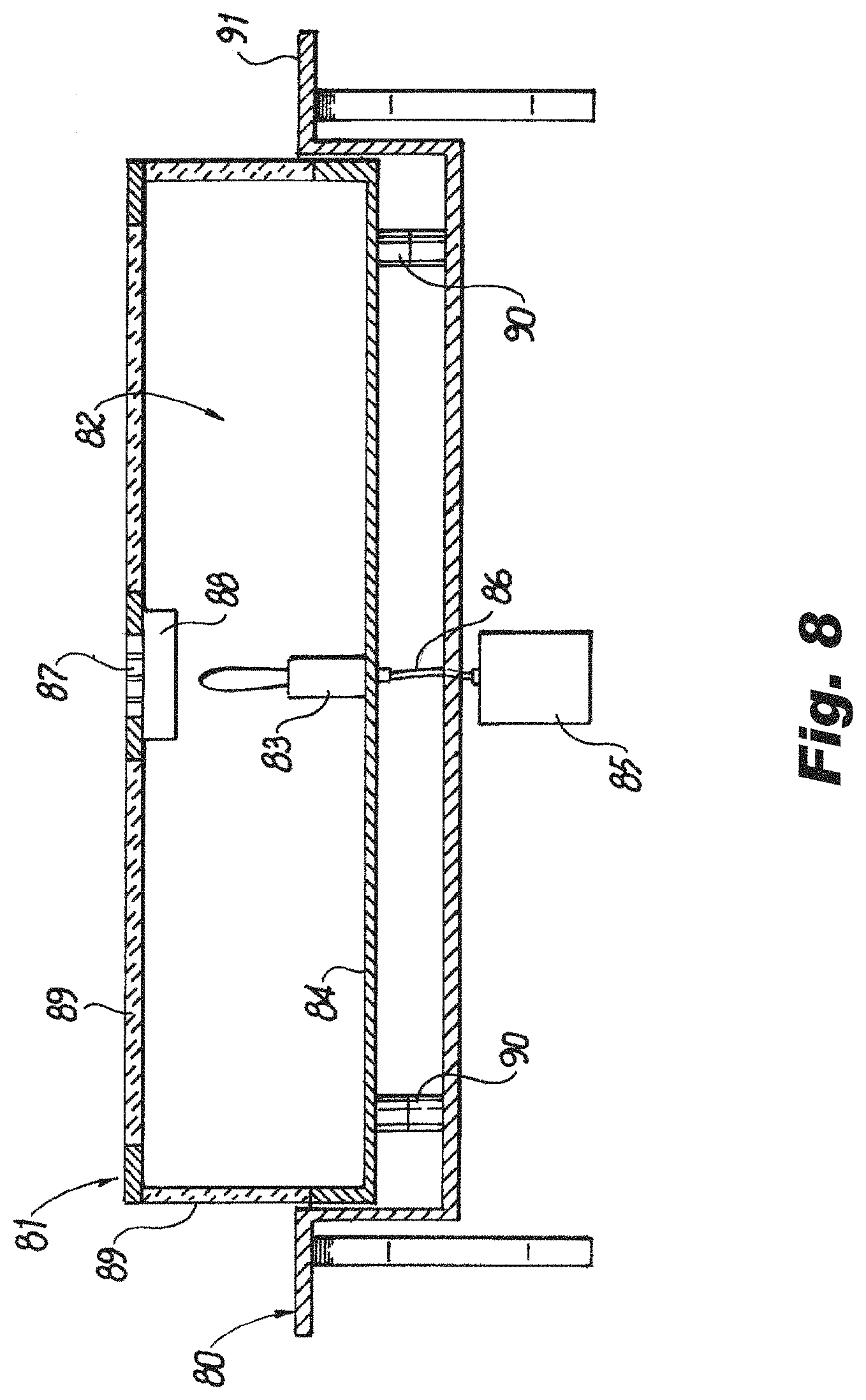 Patent US11779153 Figure 8 – Heating table with adjustable-height grill
