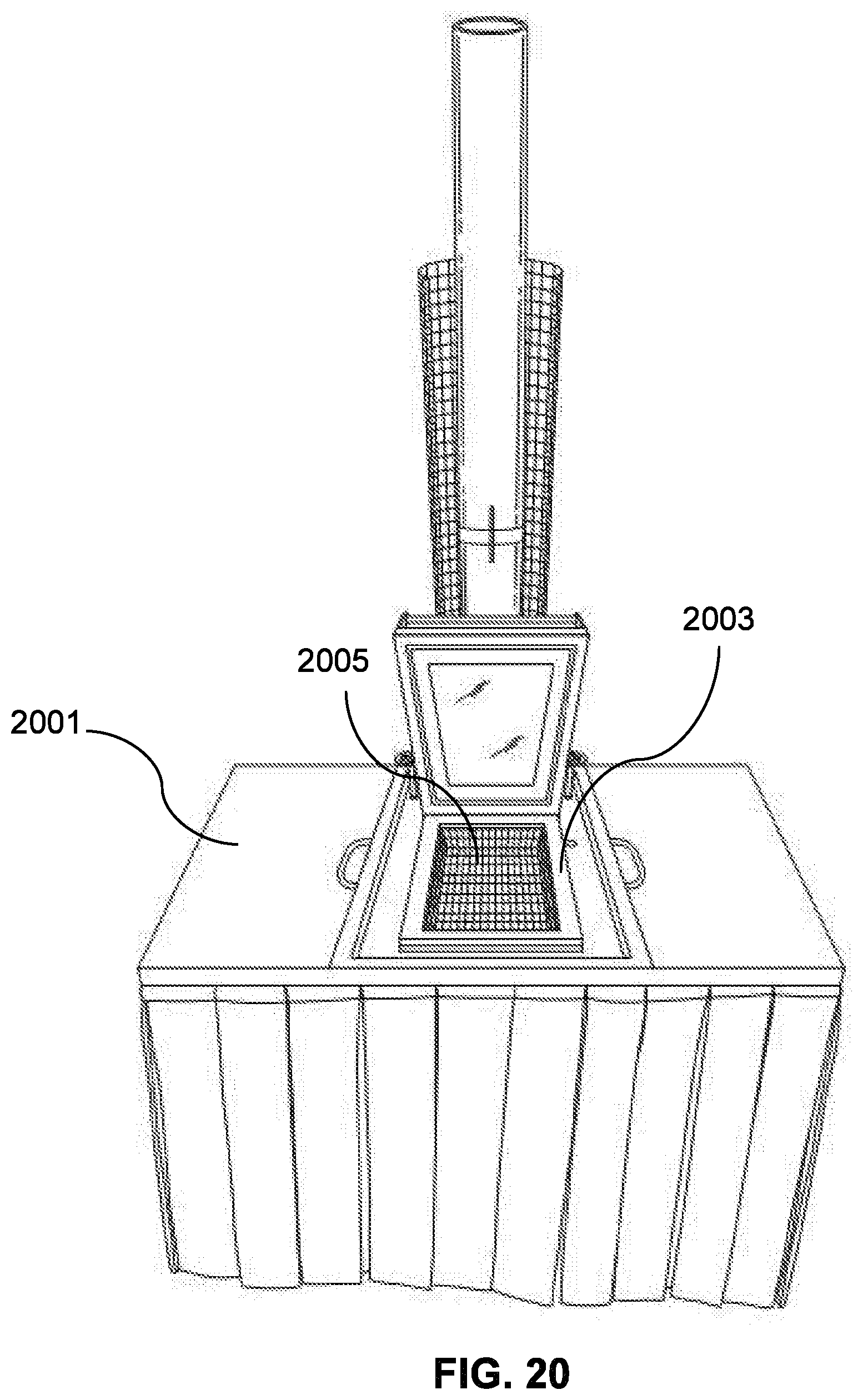 Patent US11779153 Figure 20 – Heating table with adjustable-height grill