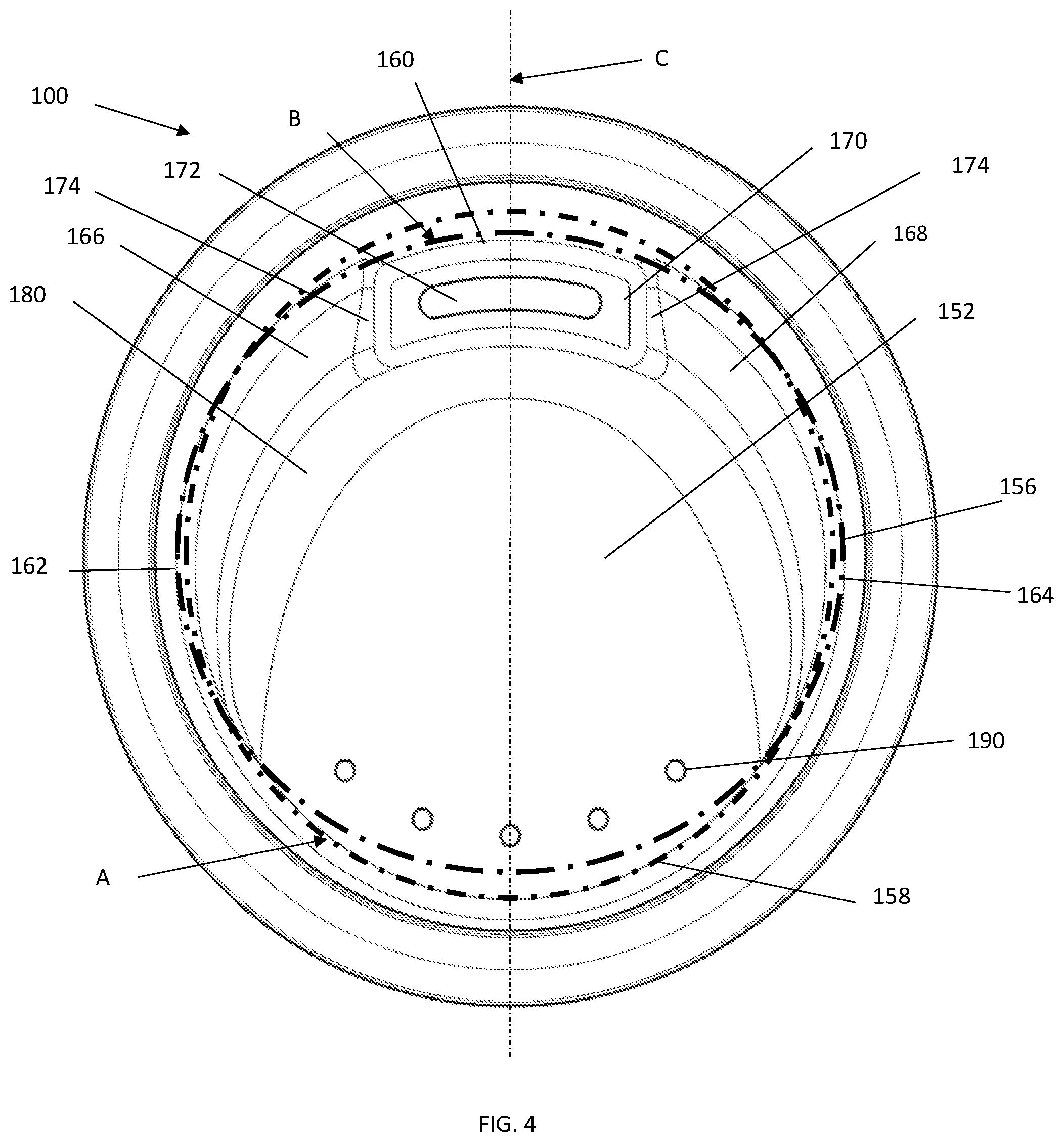 Patent US11779156 Figure 4 – Reusable beverage container assembly