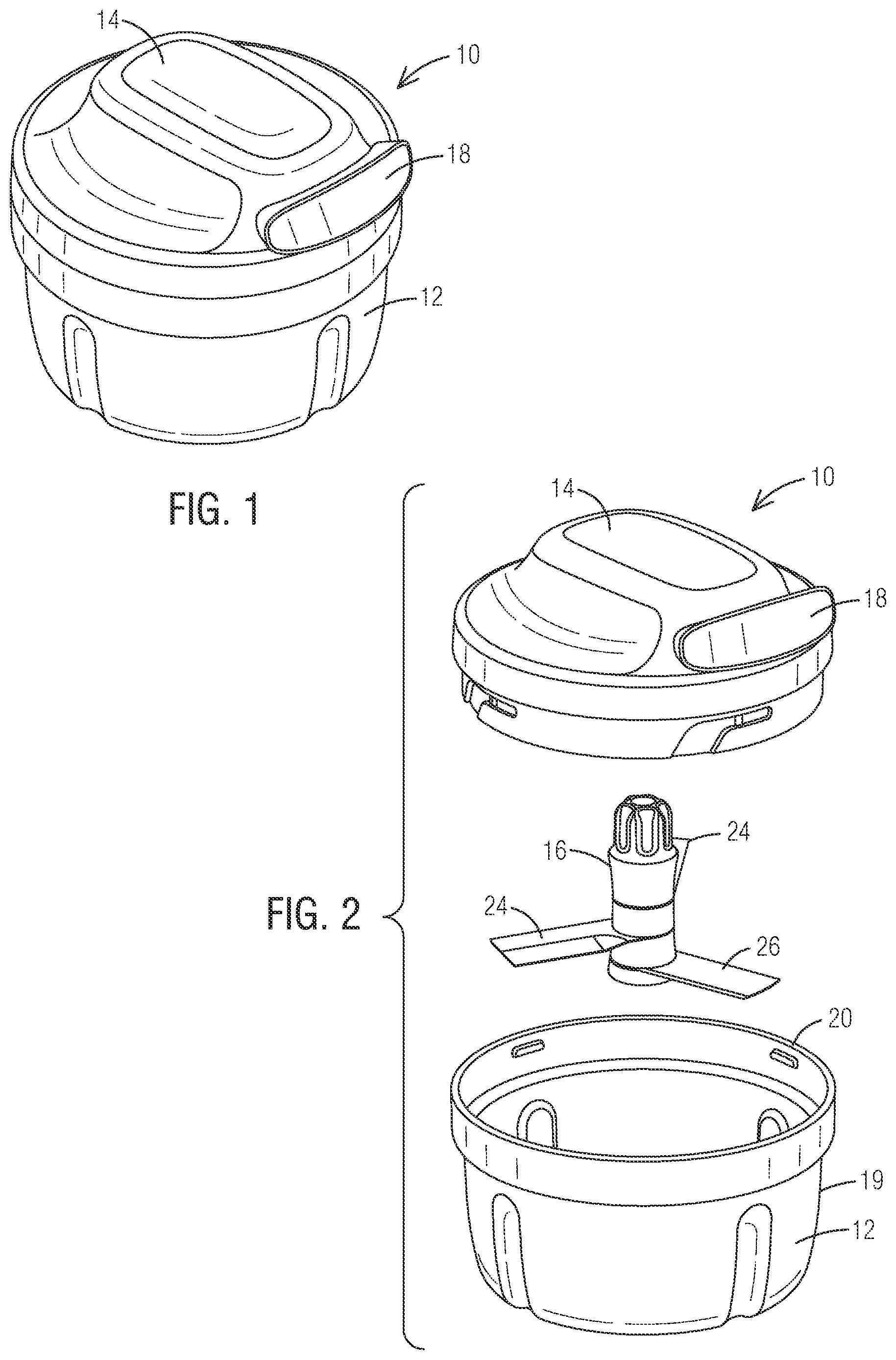 Patent US11779157 Figure 1 – Chopper blade assembly