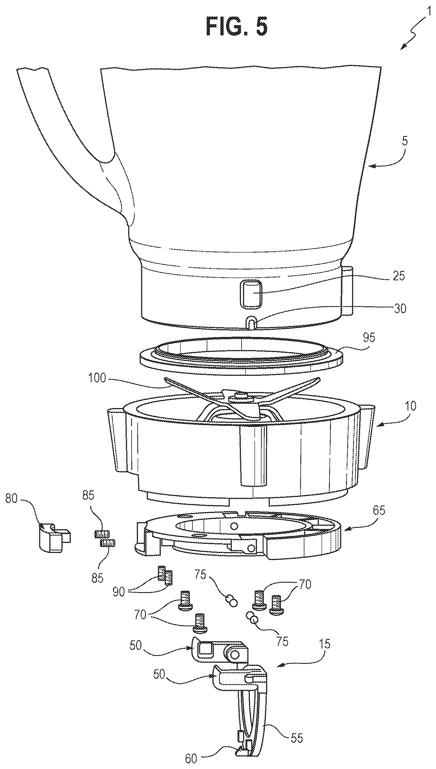 Patent US11779159 Figure 5 – Locking blade base