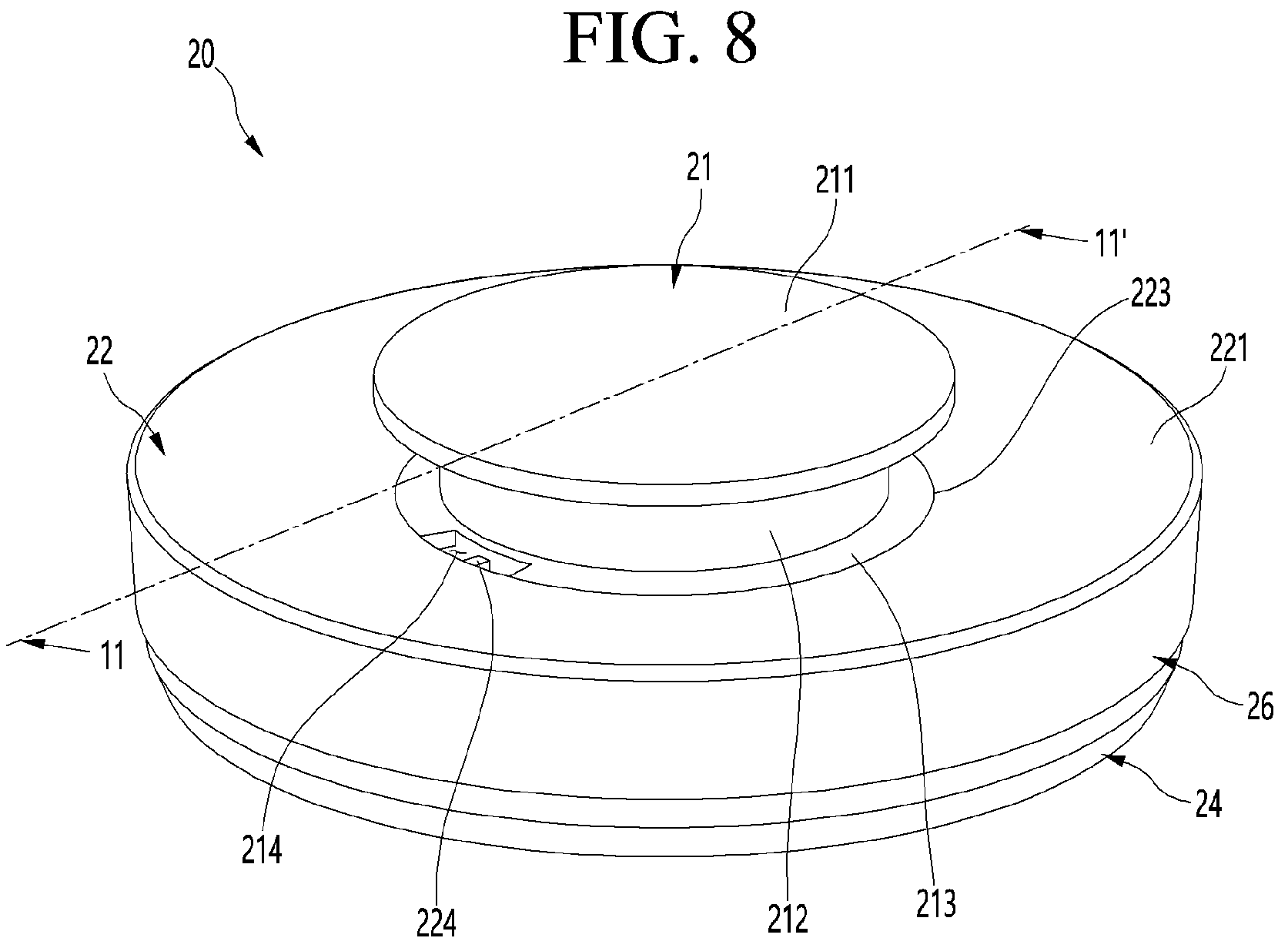 Patent US11779161 Figure 8 – Blender and lid for blender container