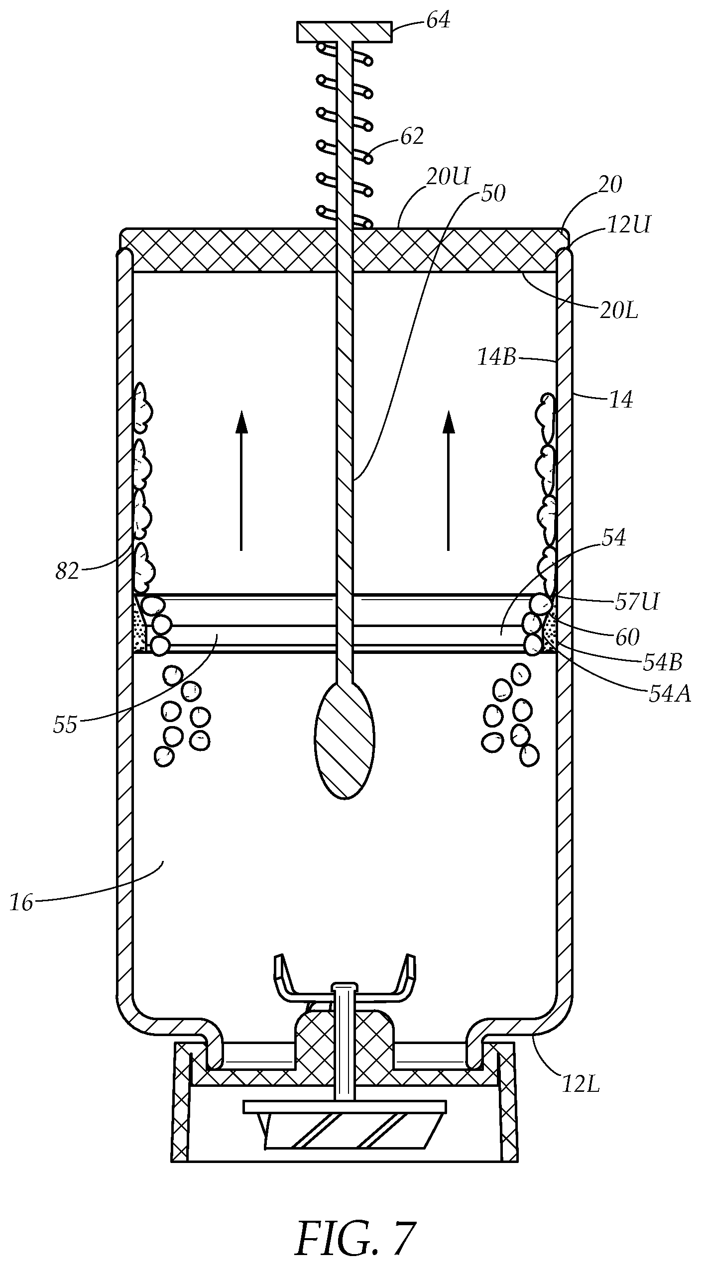 Patent US11779162 Figure 7 – Blender with integral food residue scraper