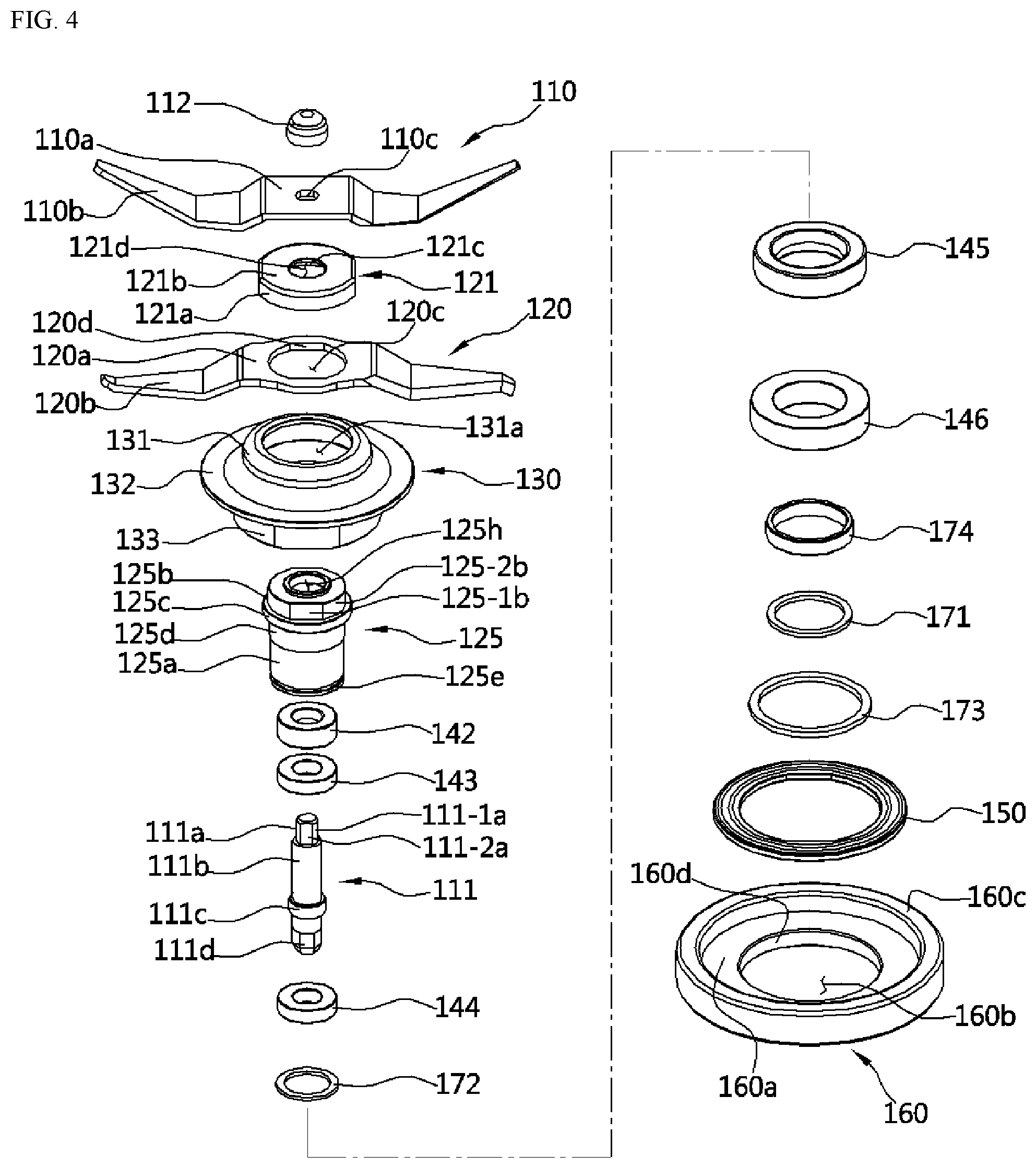 Patent US11779163 Figure 4 – Blender having bi-directionally rotatable blades