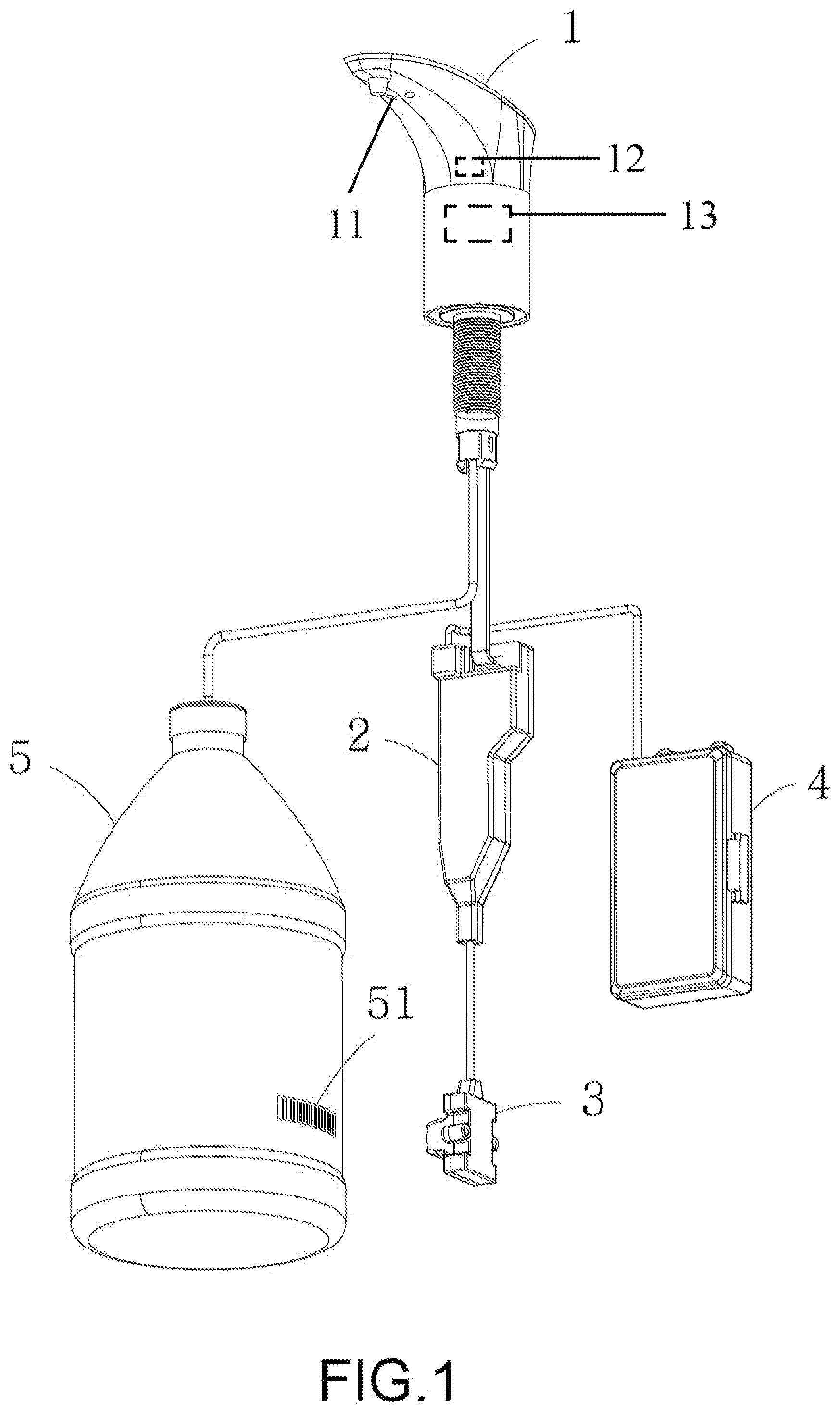 Patent US11779165 Figure 1 – Soap dispensing apparatus