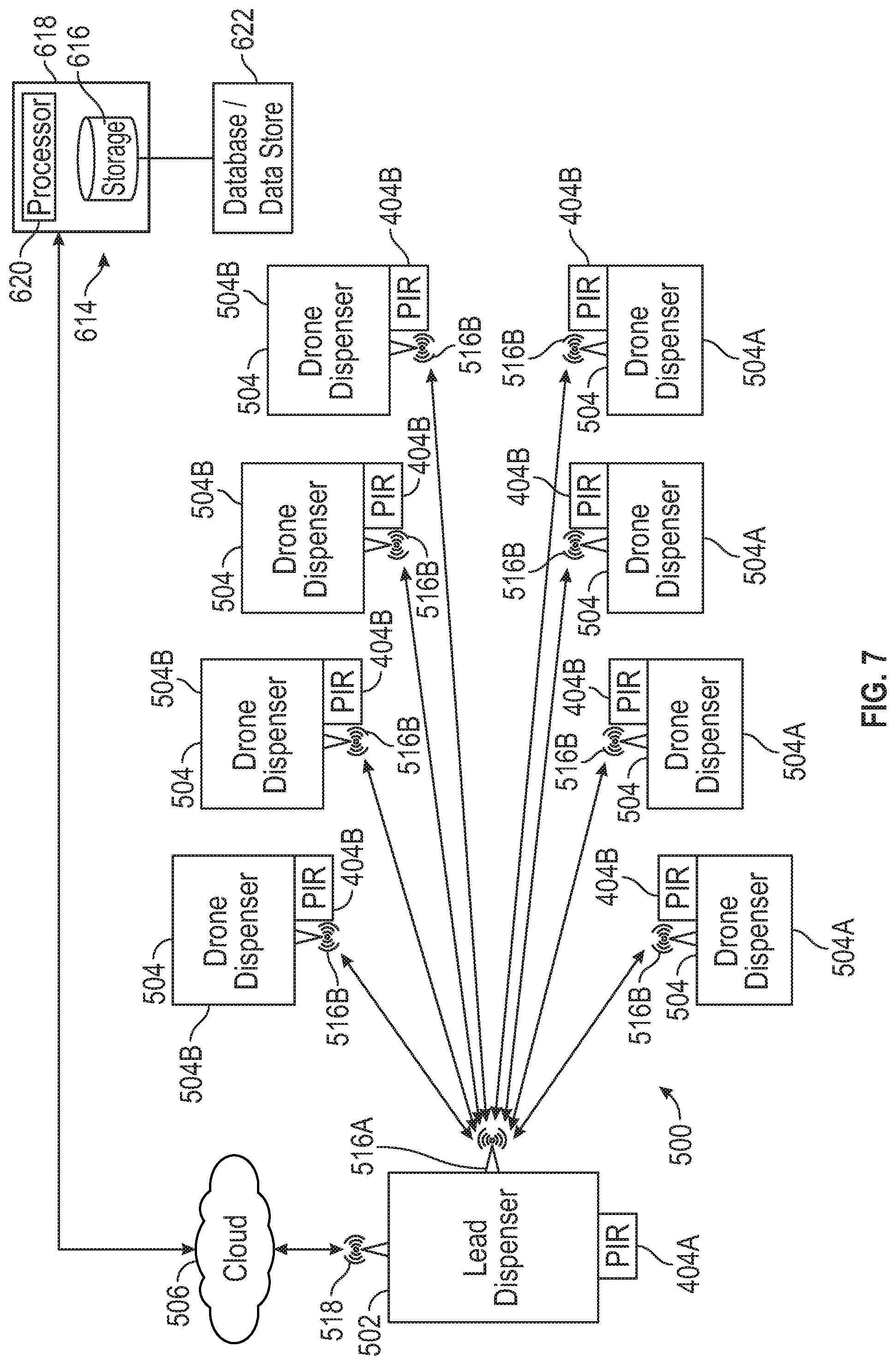 Patent US11779167 Figure 6 – Dispensing and monitoring systems and methods