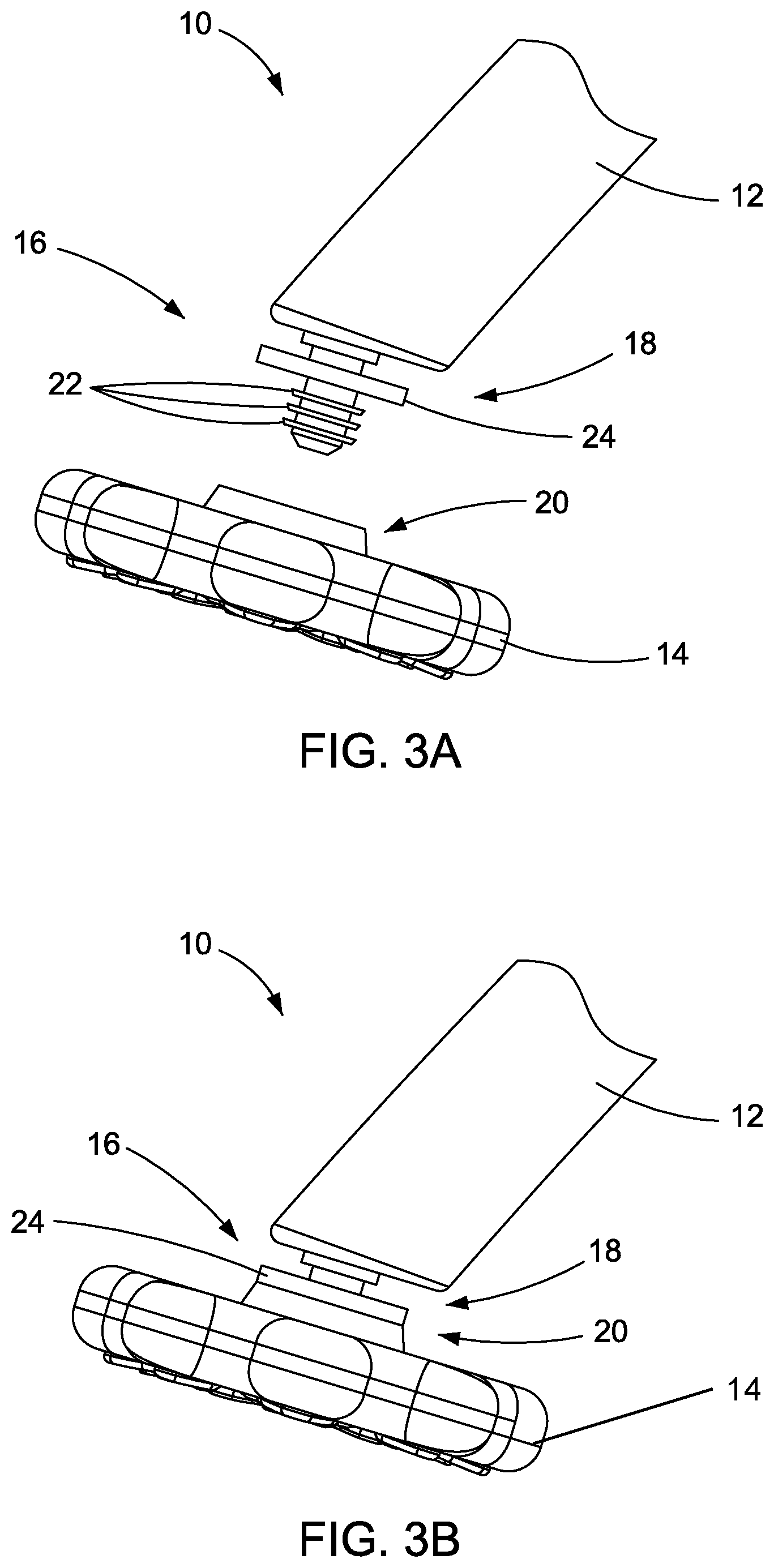 Patent US11779171 Figure 3 – Scrubbing tool having a dissolvable cleaning head