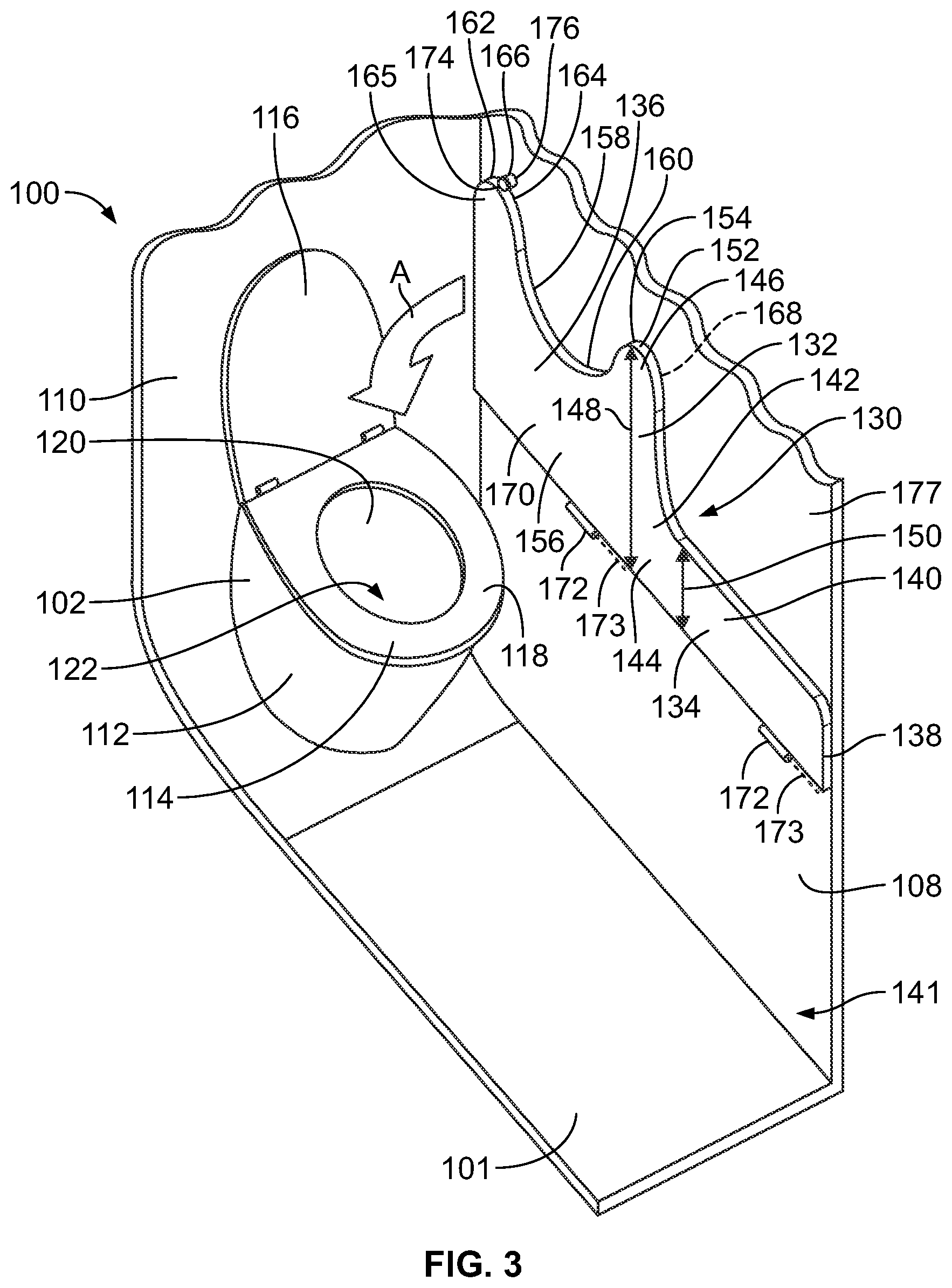 Patent US11779172 Figure 2 – Deployable transfer member for a lavatory