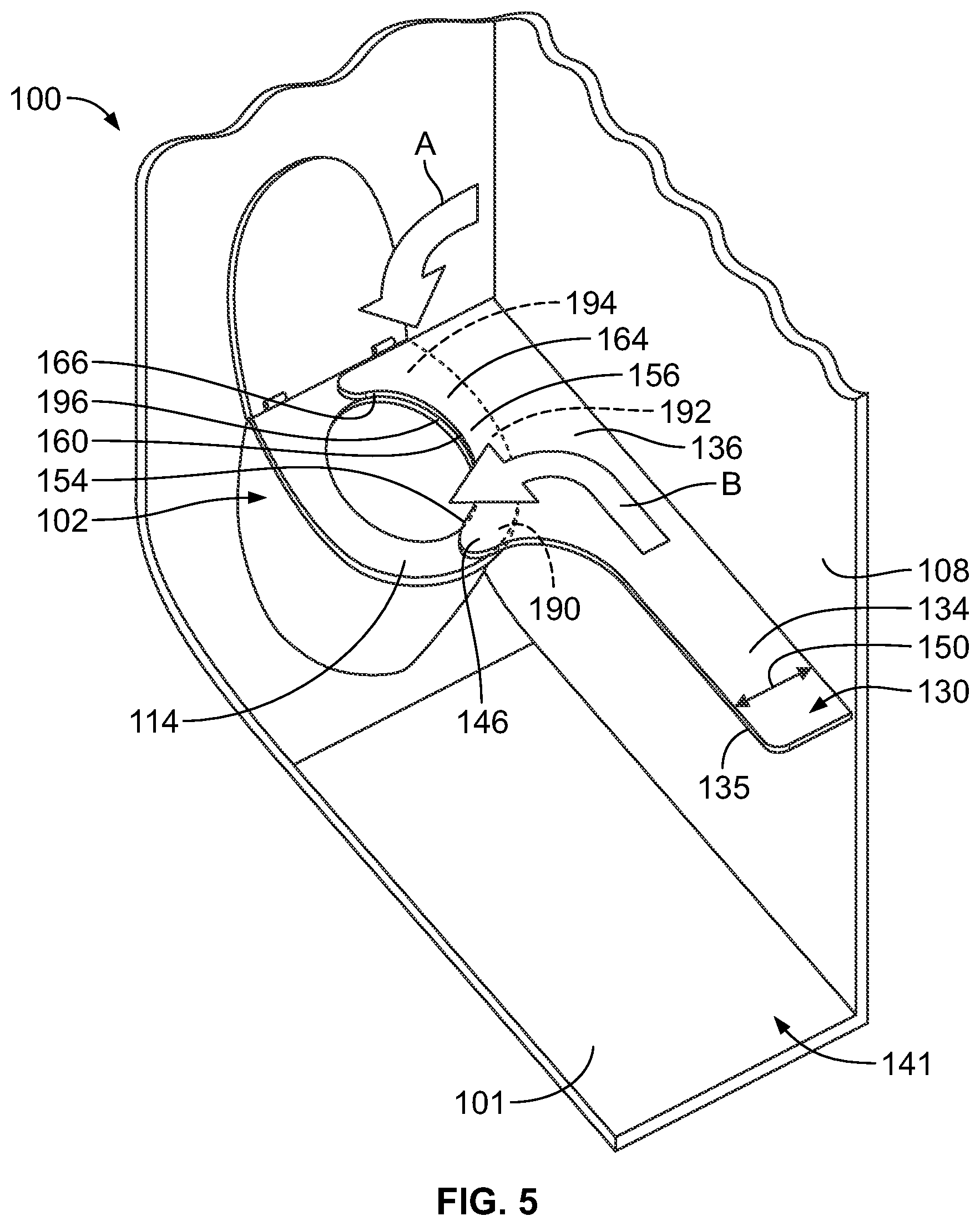 Patent US11779172 Figure 4 – Deployable transfer member for a lavatory