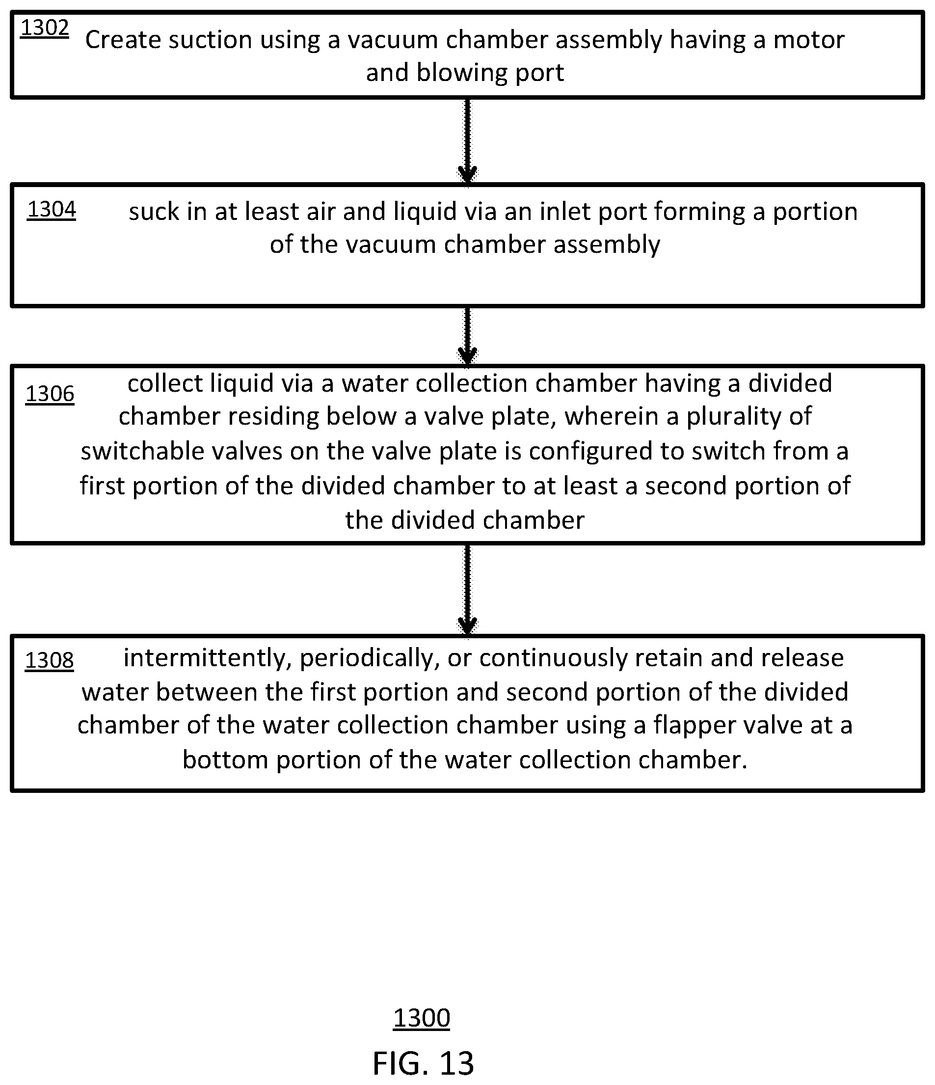 Patent US11779175 Figure 11 – Apparatus, system and method for vacuum with switchable collection chamber