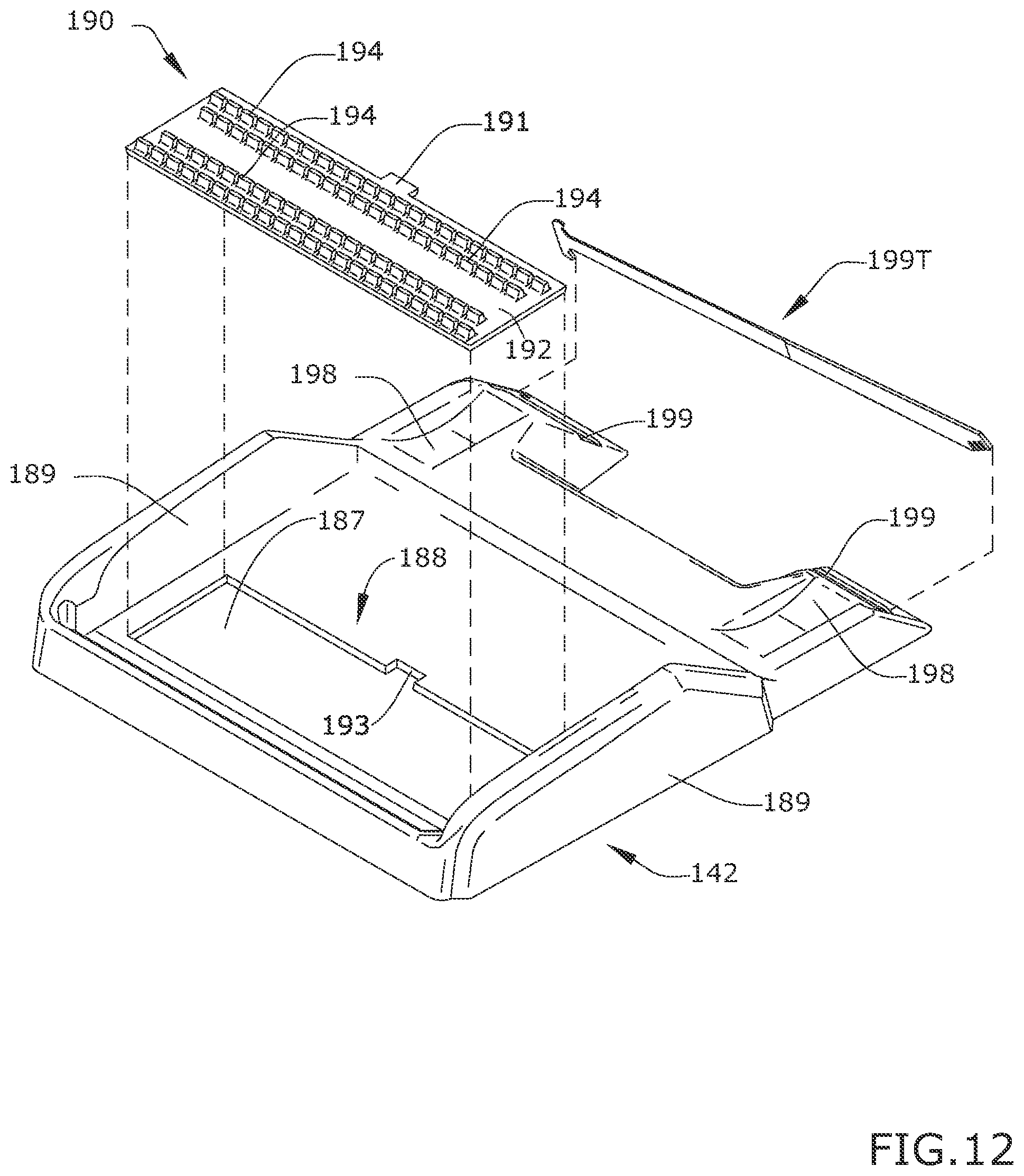 Patent US11779176 Figure 12 – Self-cleaning system and method for extraction cleaners