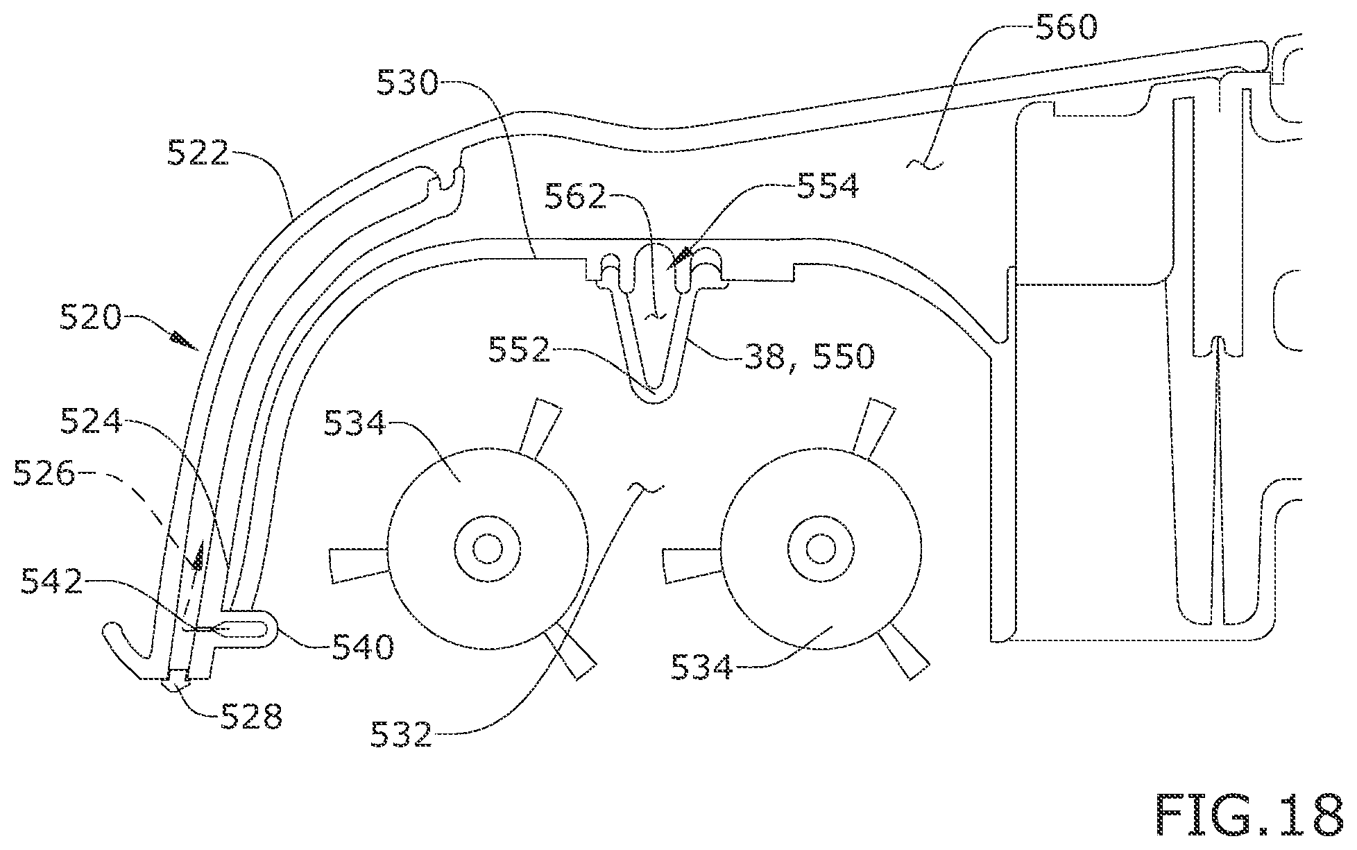 Patent US11779176 Figure 18 – Self-cleaning system and method for extraction cleaners