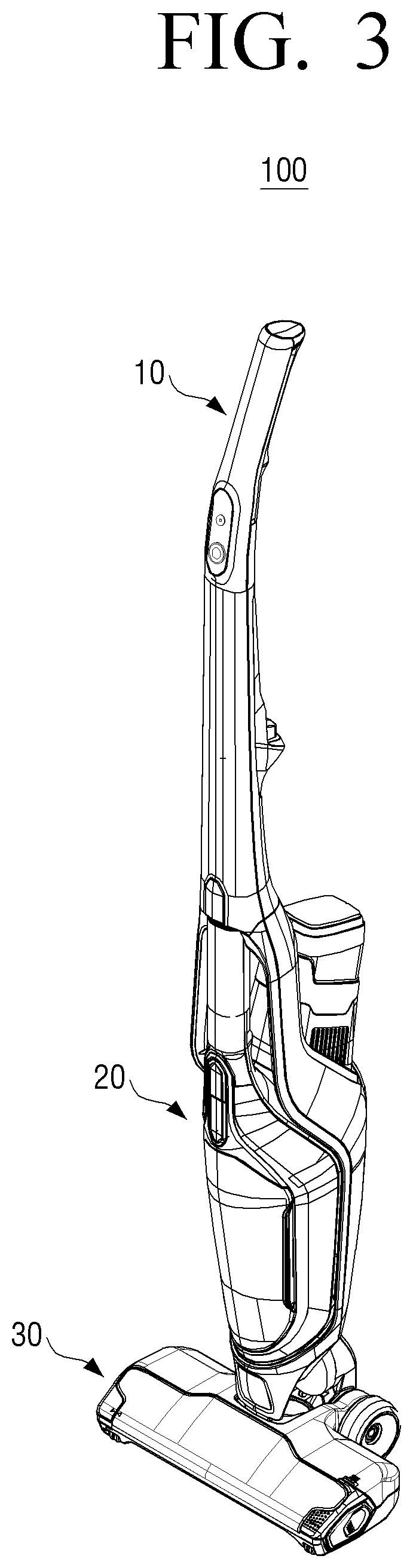 Patent US11779181 Figure 3 – Vacuum cleaner and method for controlling vacuum cleaner