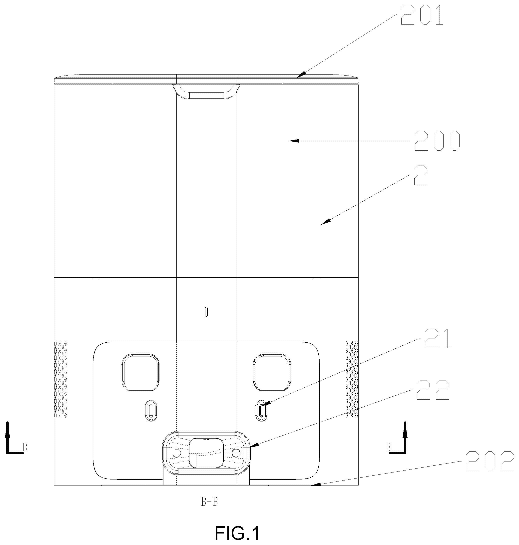 Patent US11779183 Figure 1 – Floor sweeping robot system with automatic dust collection function